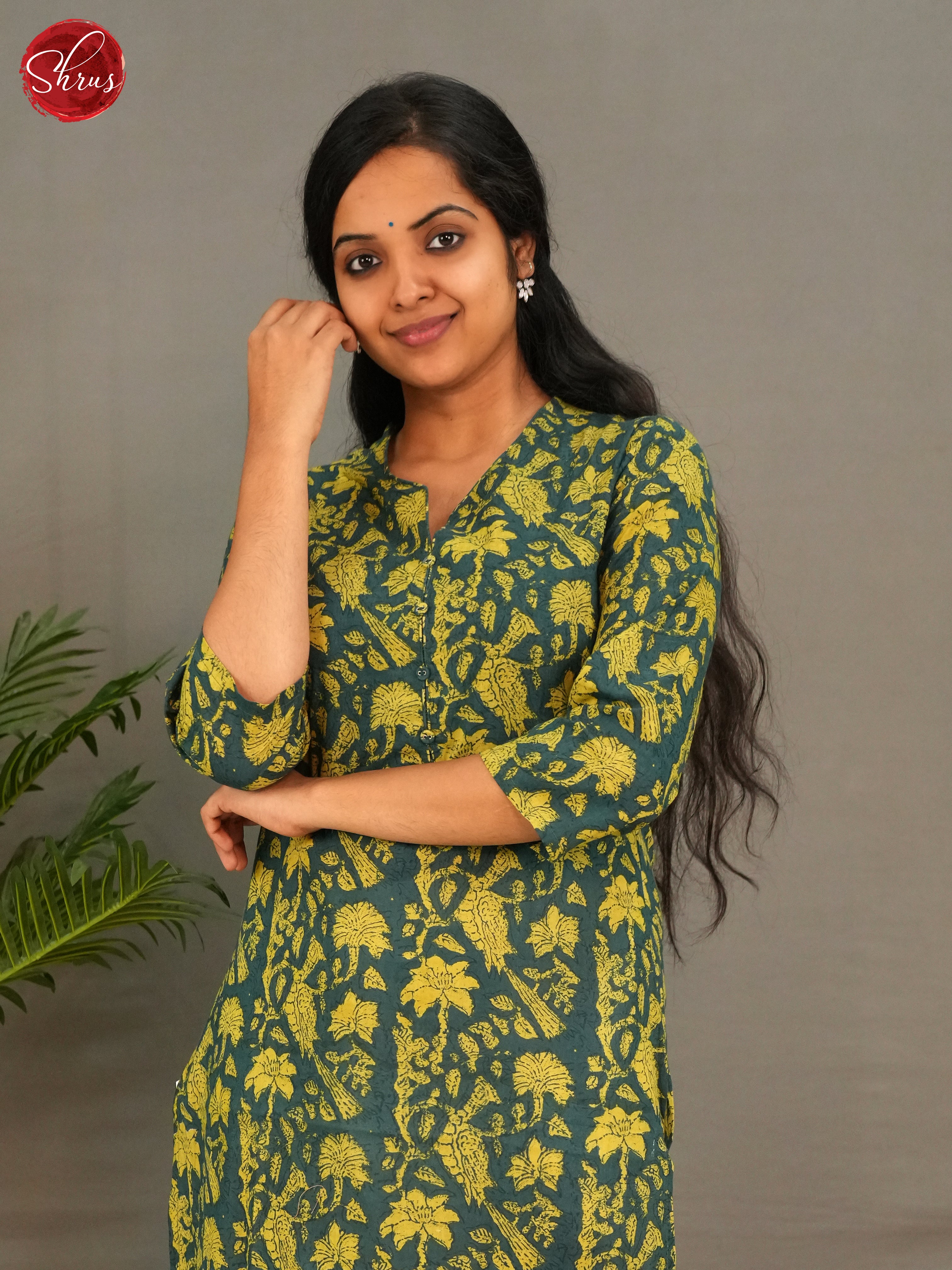 Green - Readymade Kurti - Shop on ShrusEternity.com