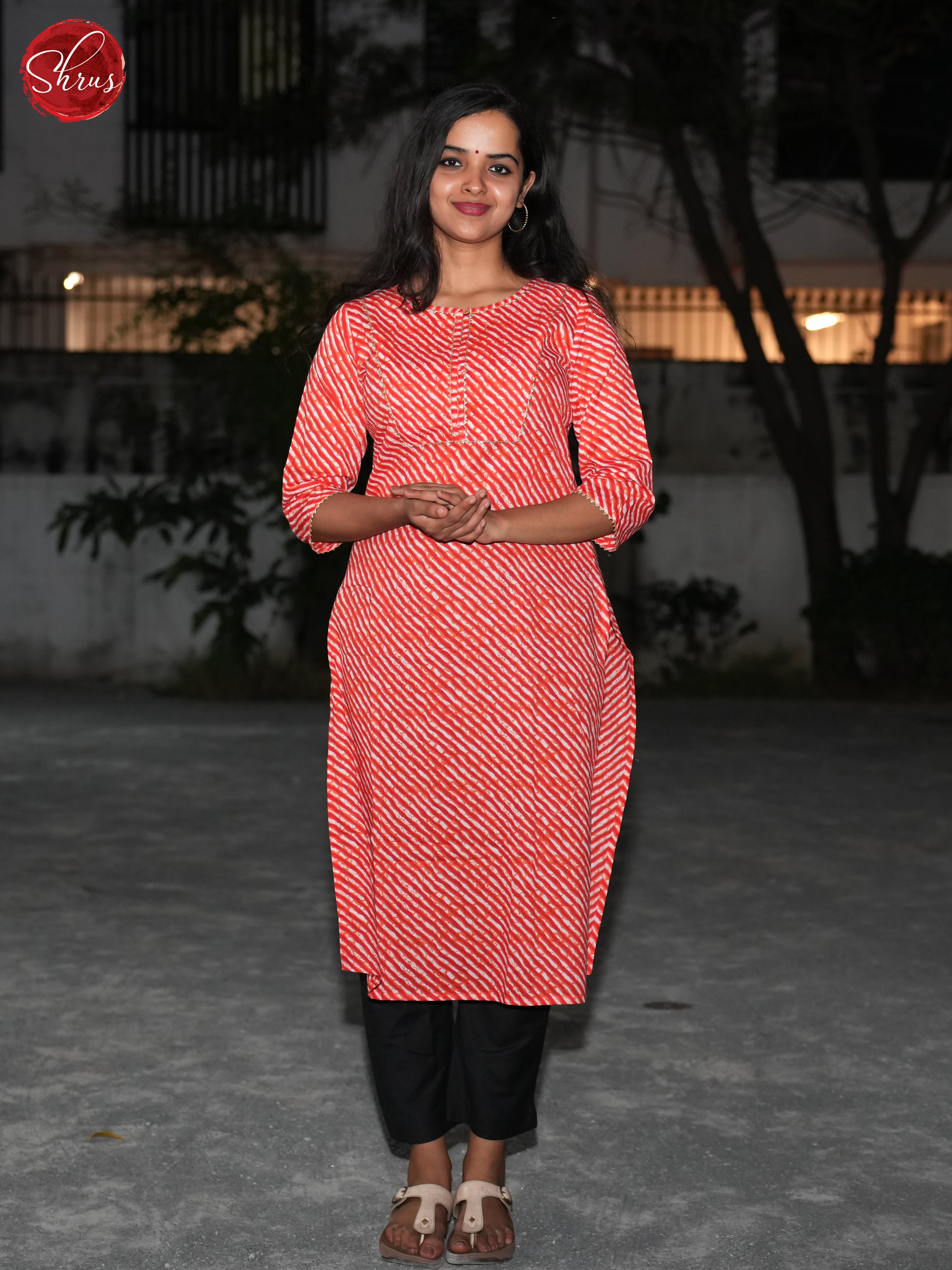 Red- Readymade Kurti - Shop on ShrusEternity.com