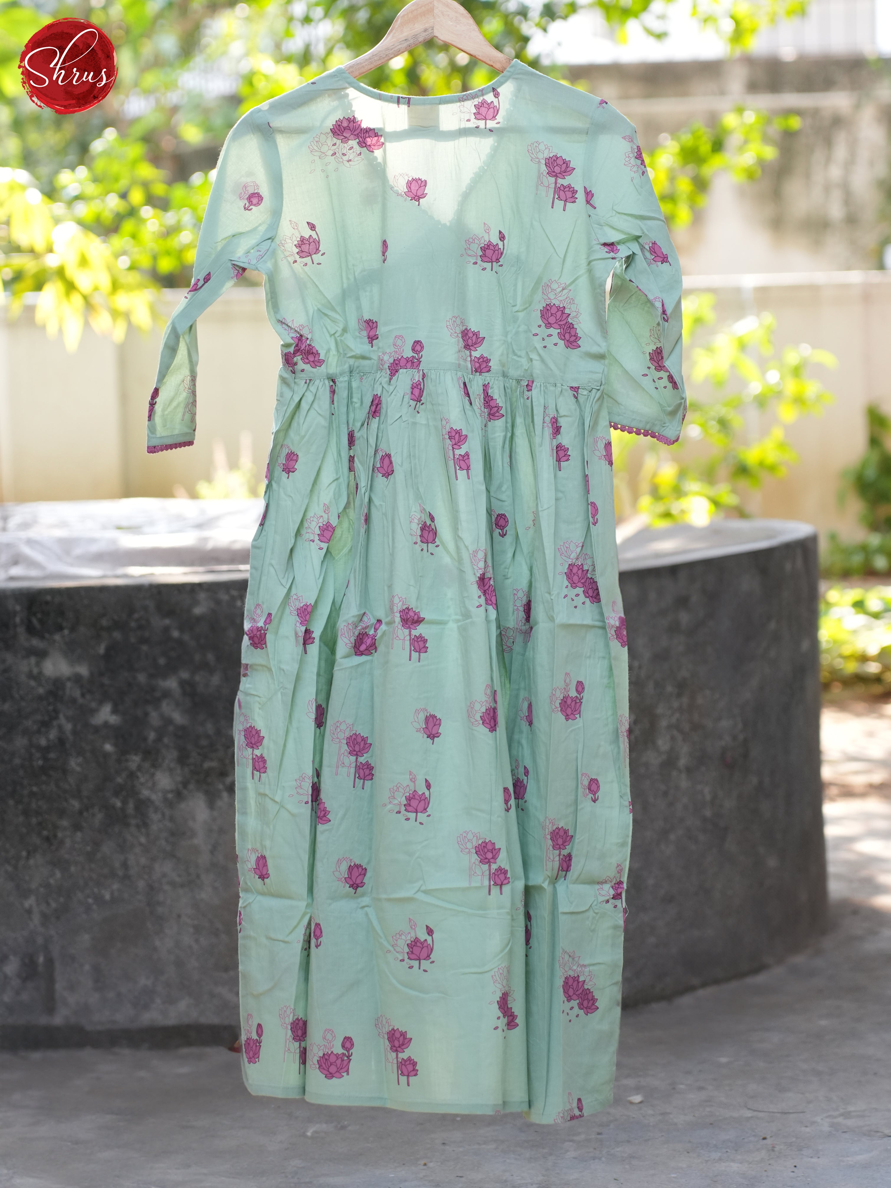 Green- Readymade Kurti - Shop on ShrusEternity.com