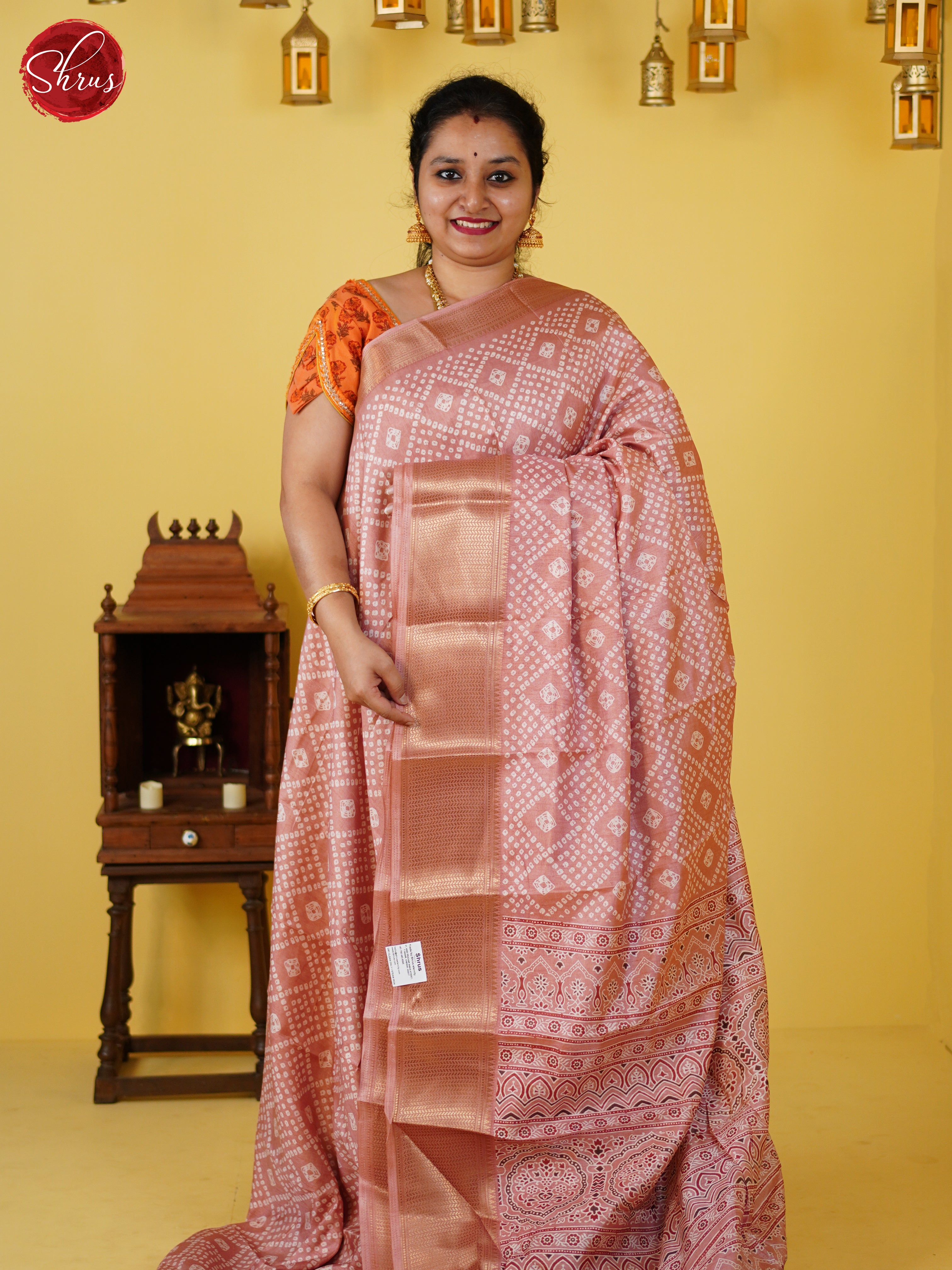 Light PInk(Single tone) - Semi Crepe Saree - Shop on ShrusEternity.com