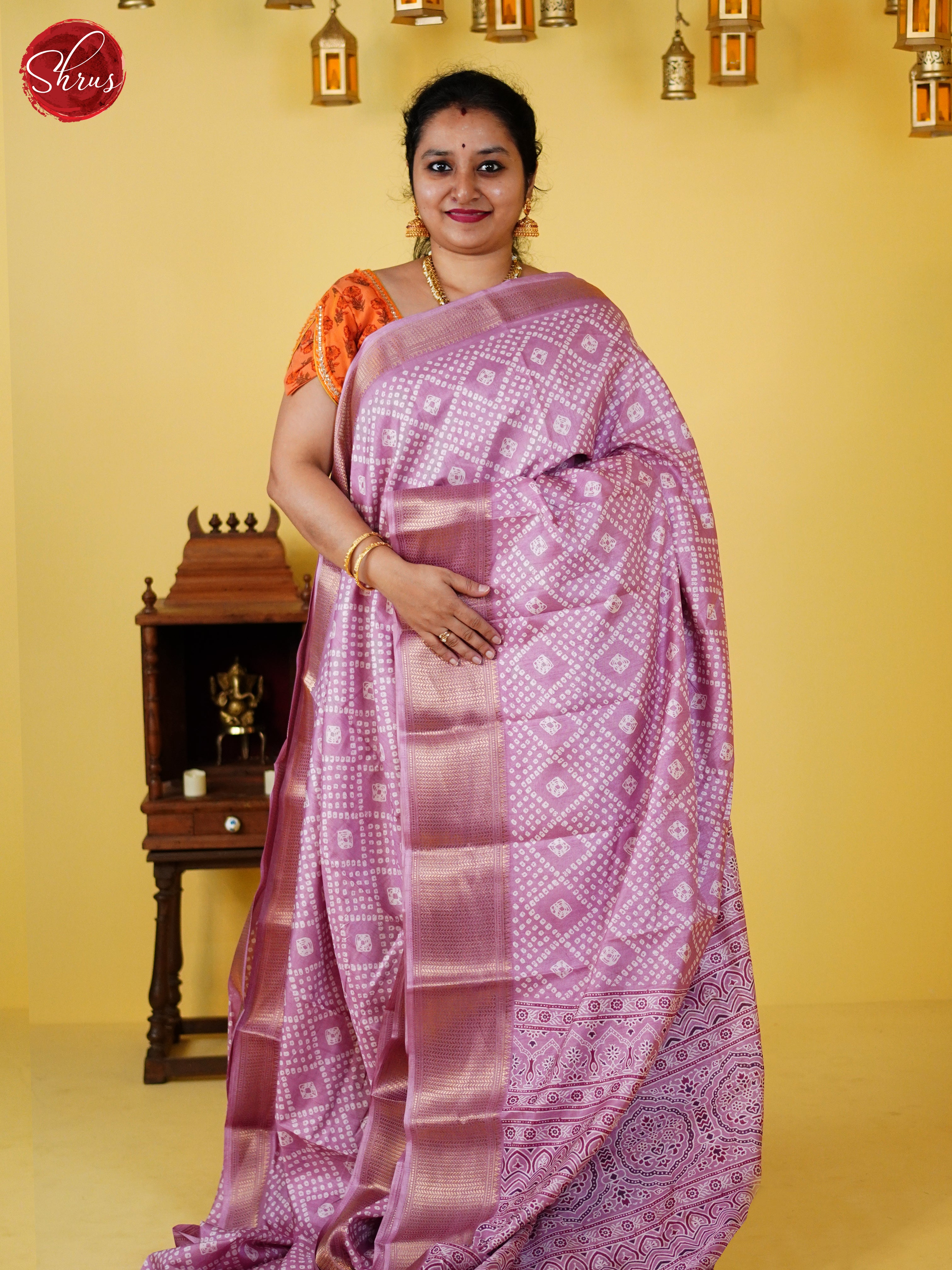 Light Pink(Single Tone) - Semi Crepe Saree - Shop on ShrusEternity.com