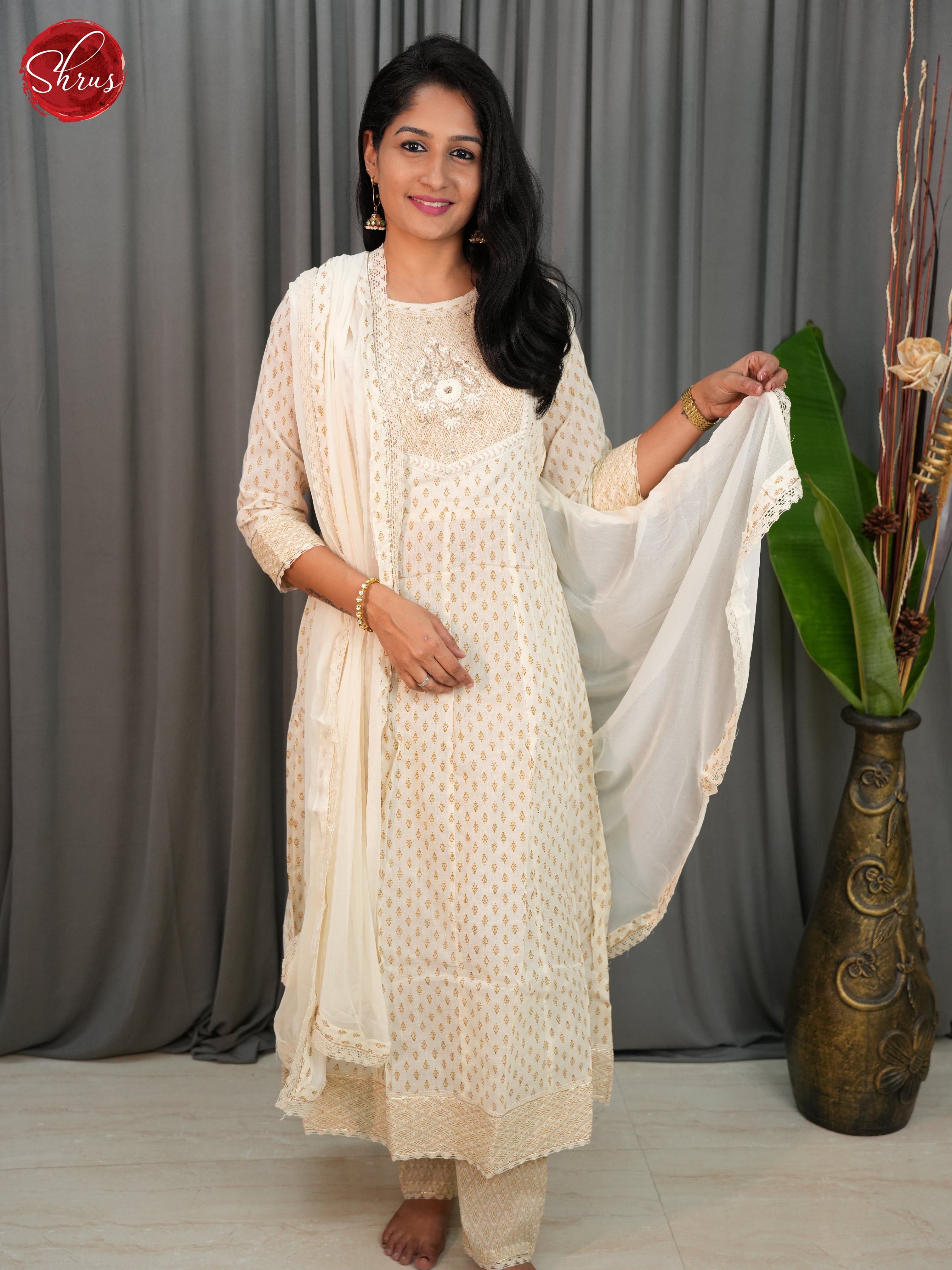 White  -3pc Readymade Salwar - Shop on ShrusEternity.com