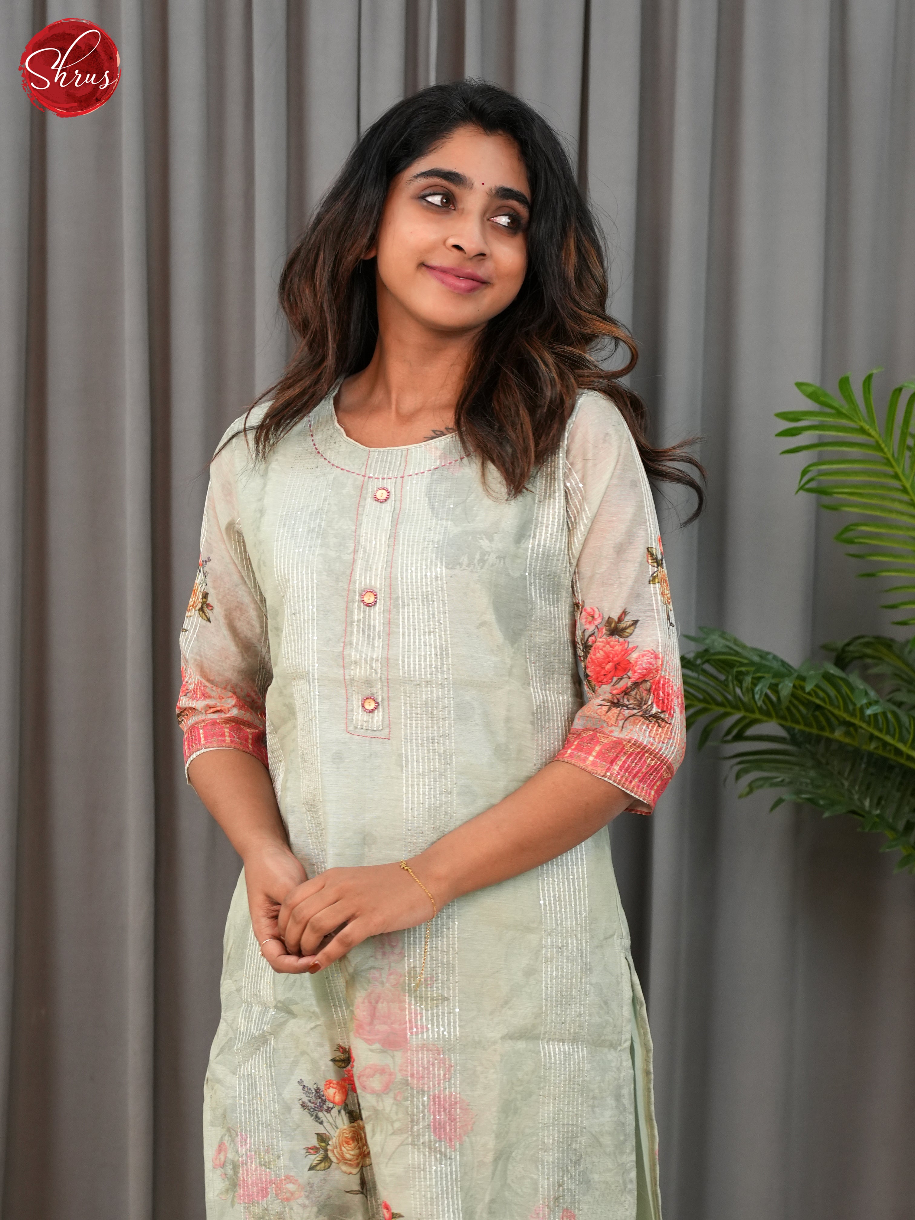 Green  -Readymade Kurti - Shop on ShrusEternity.com