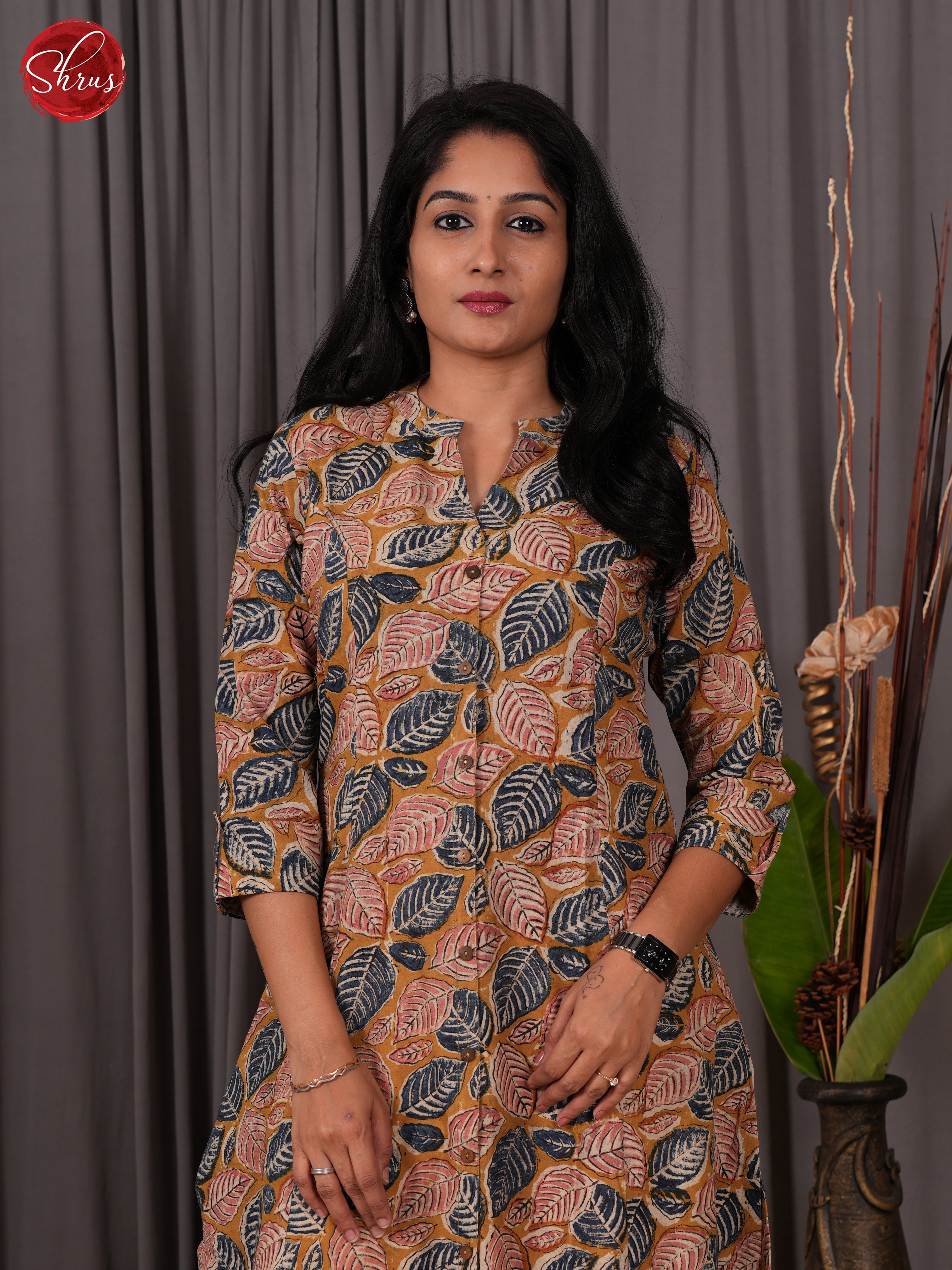 Brown -Readymade Kurti - Shop on ShrusEternity.com