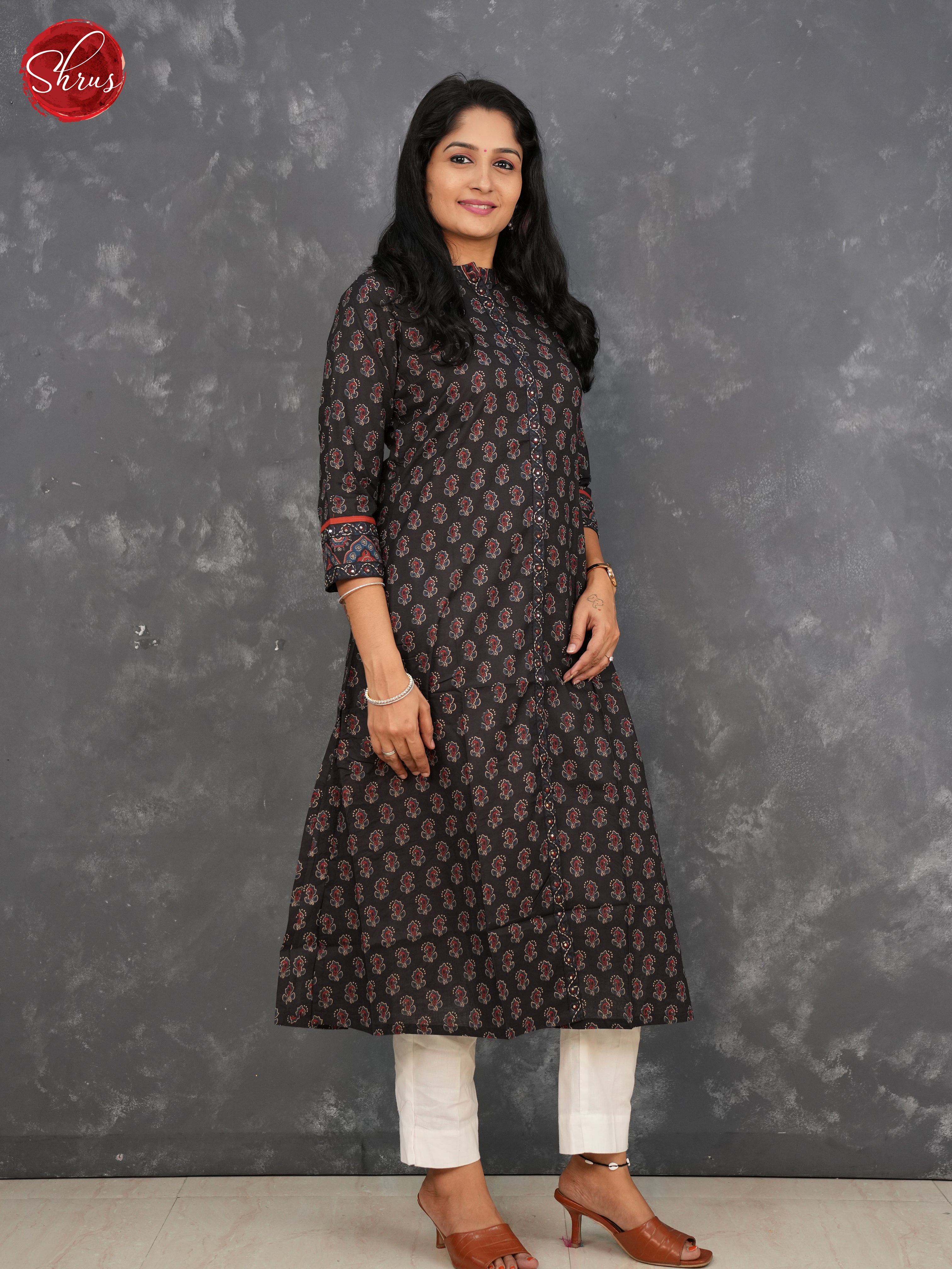 Black- Readymade kurti - Shop on ShrusEternity.com