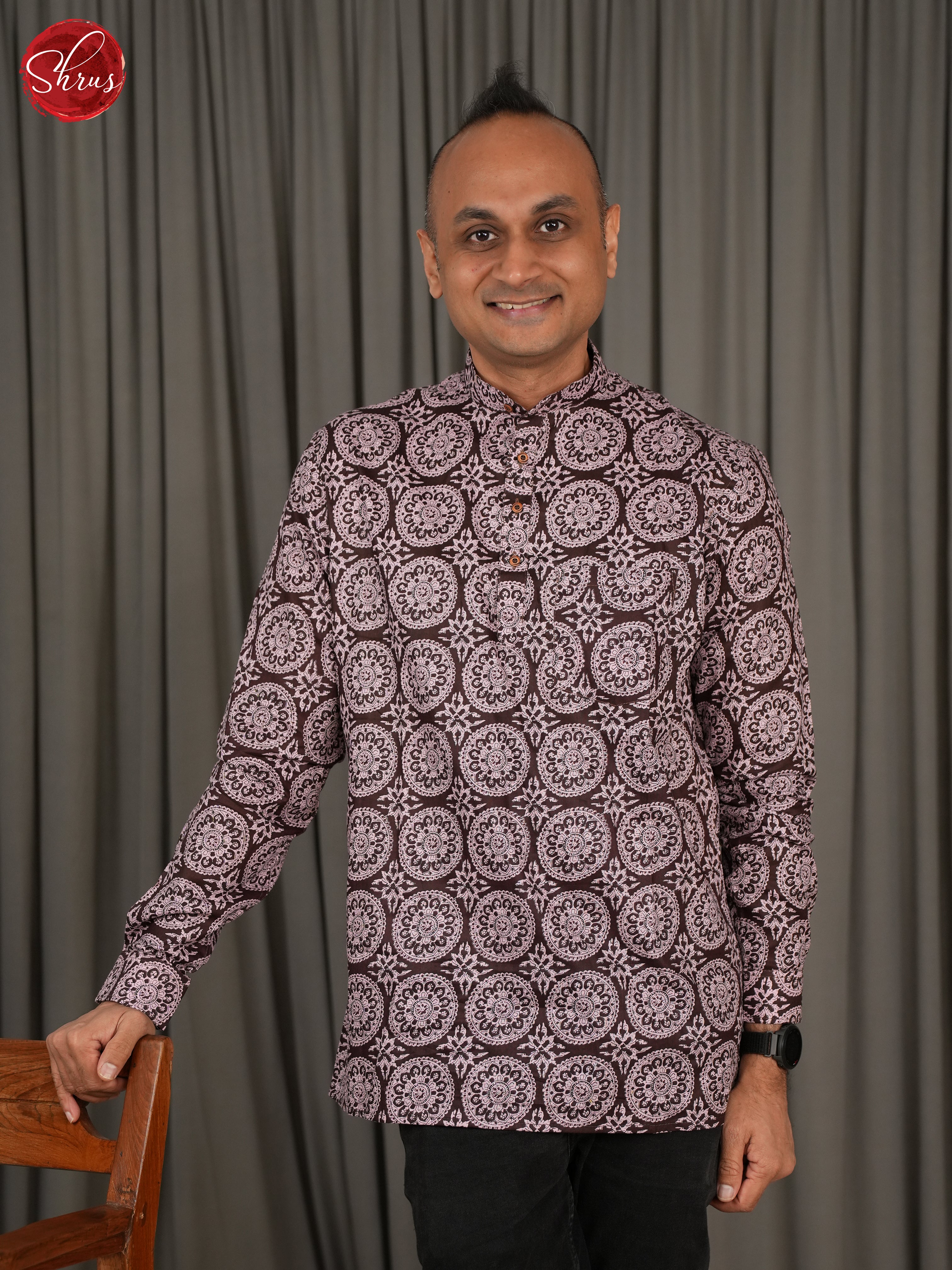 Purple -Readymade Mens Kurta - Shop on ShrusEternity.com