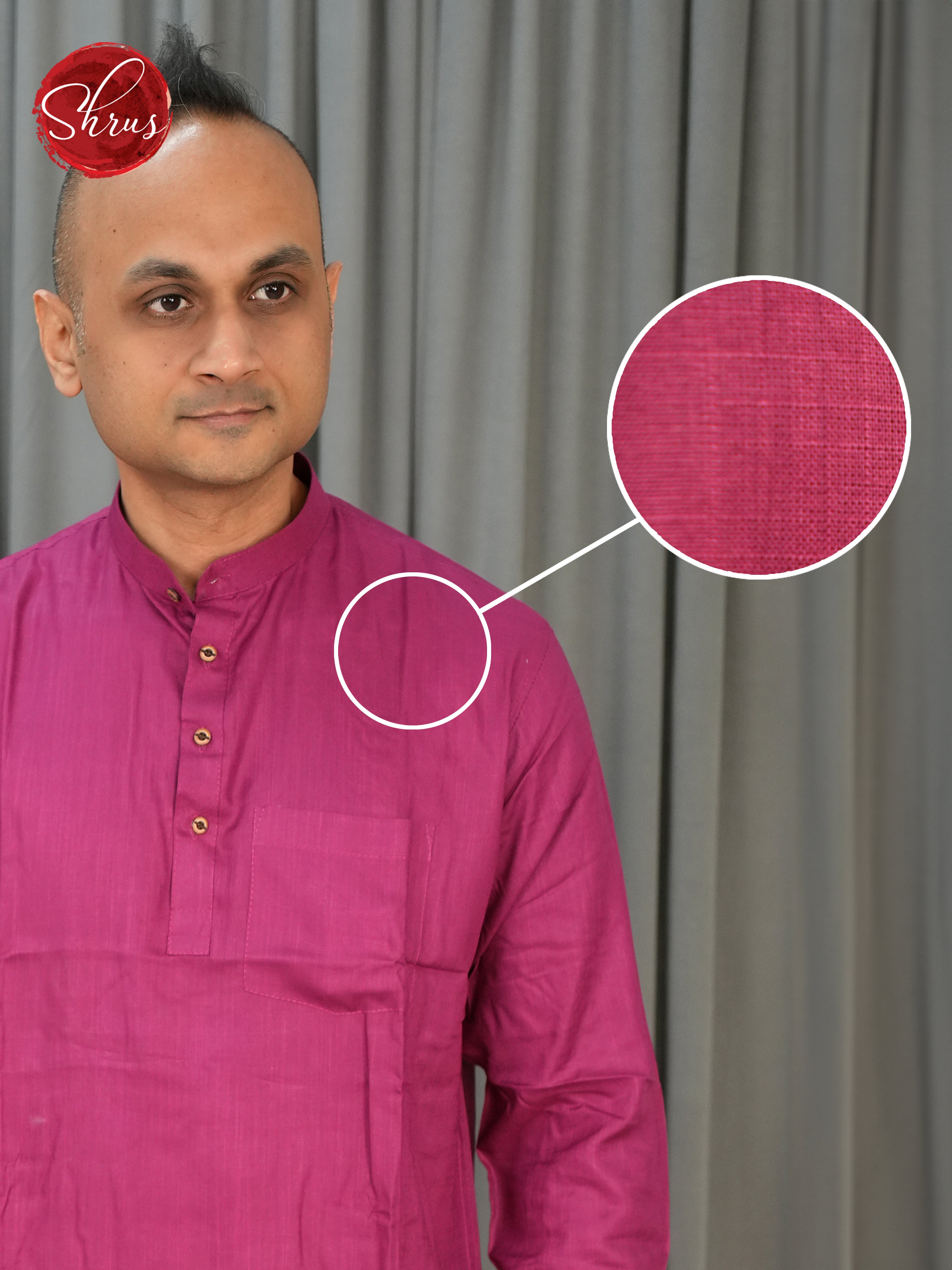 Purple -Readymade Mens Kurta - Shop on ShrusEternity.com