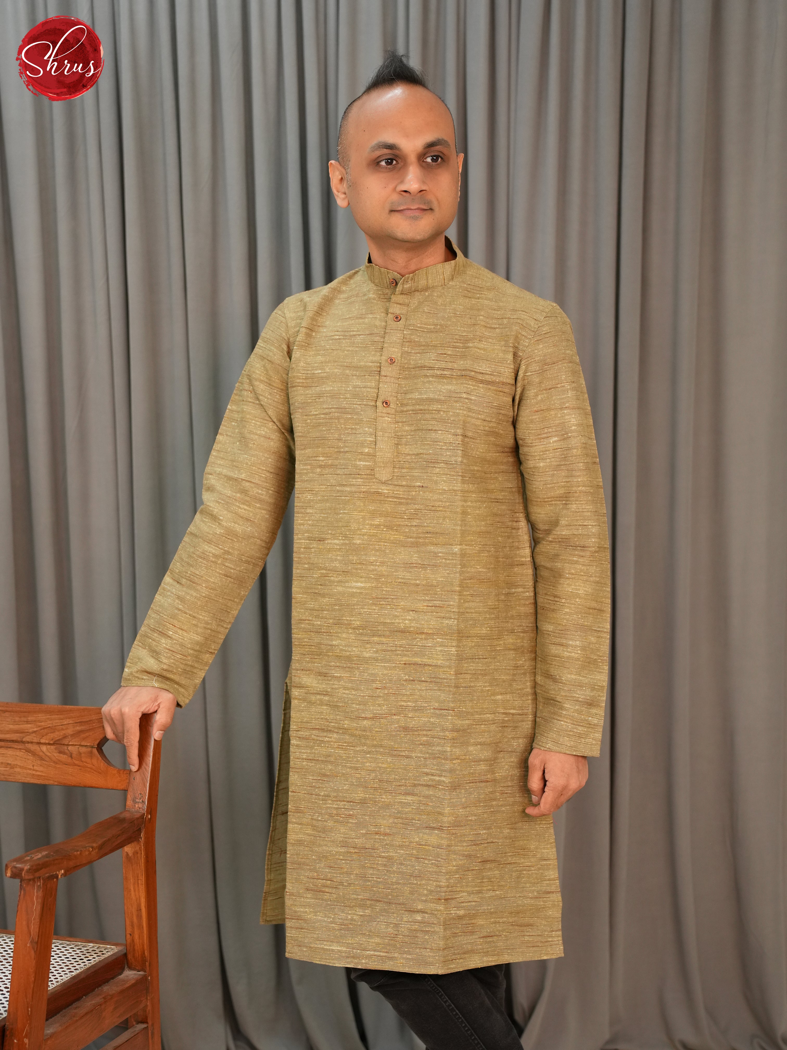 Mehandi Green -Readymade Mens Kurta - Shop on ShrusEternity.com