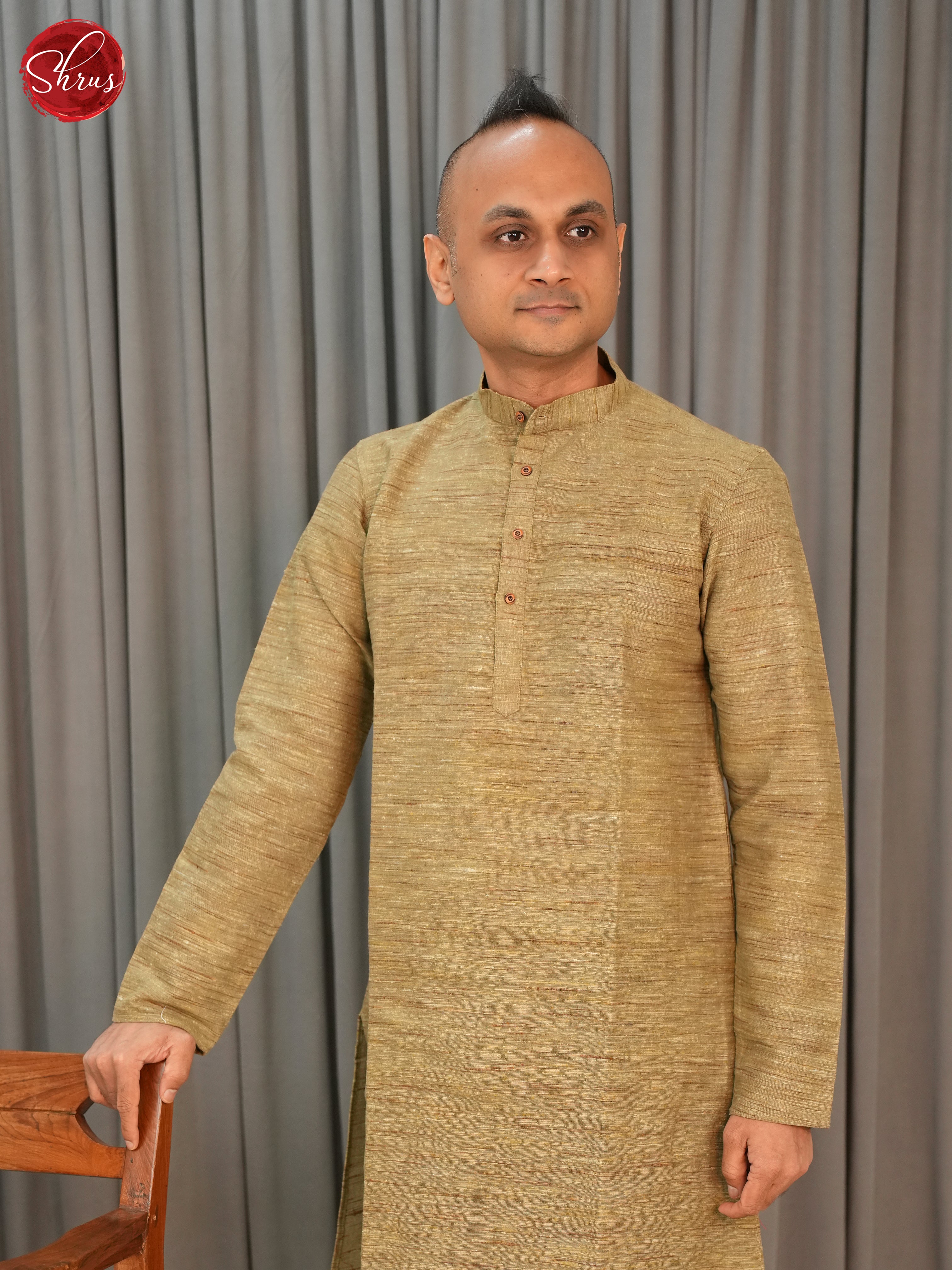 Mehandi Green -Readymade Mens Kurta - Shop on ShrusEternity.com