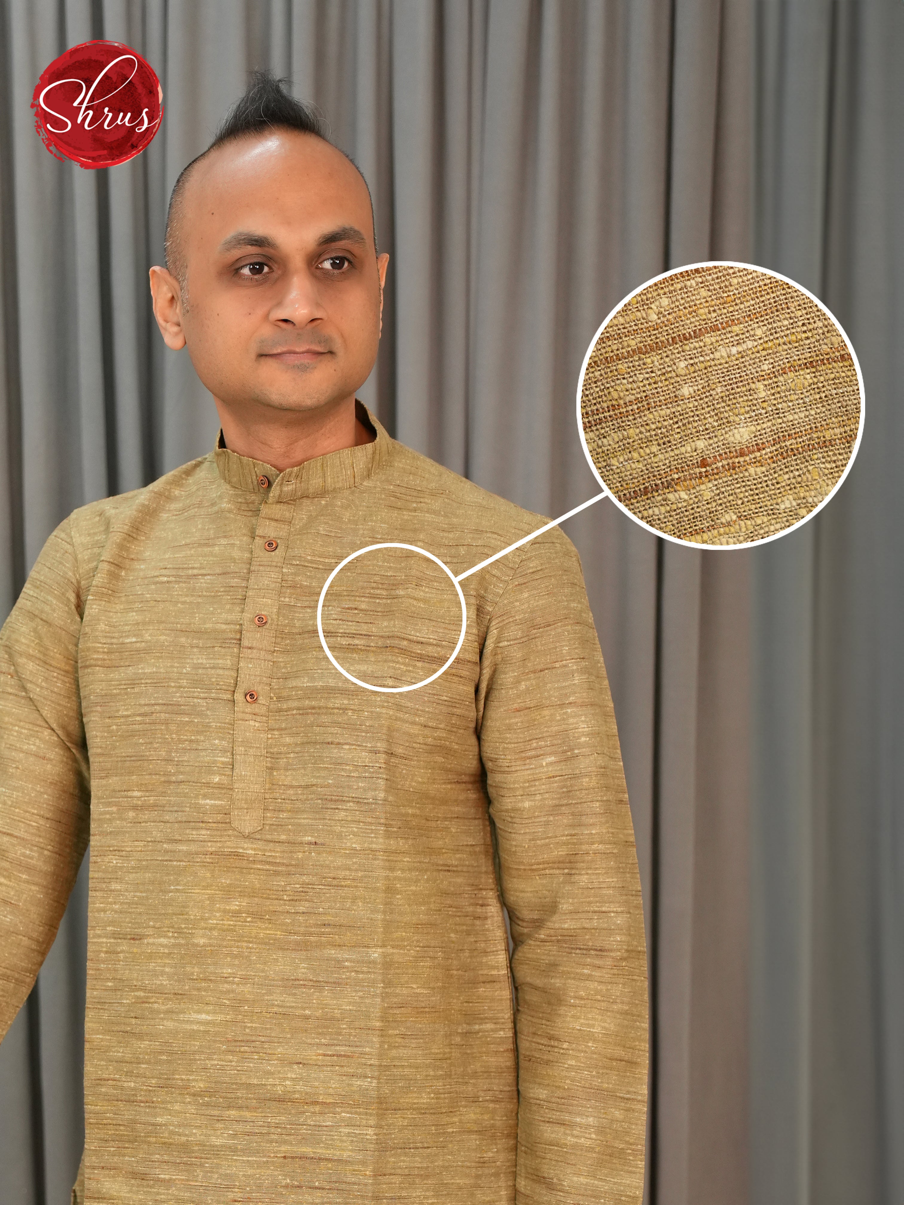 Mehandi Green -Readymade Mens Kurta - Shop on ShrusEternity.com