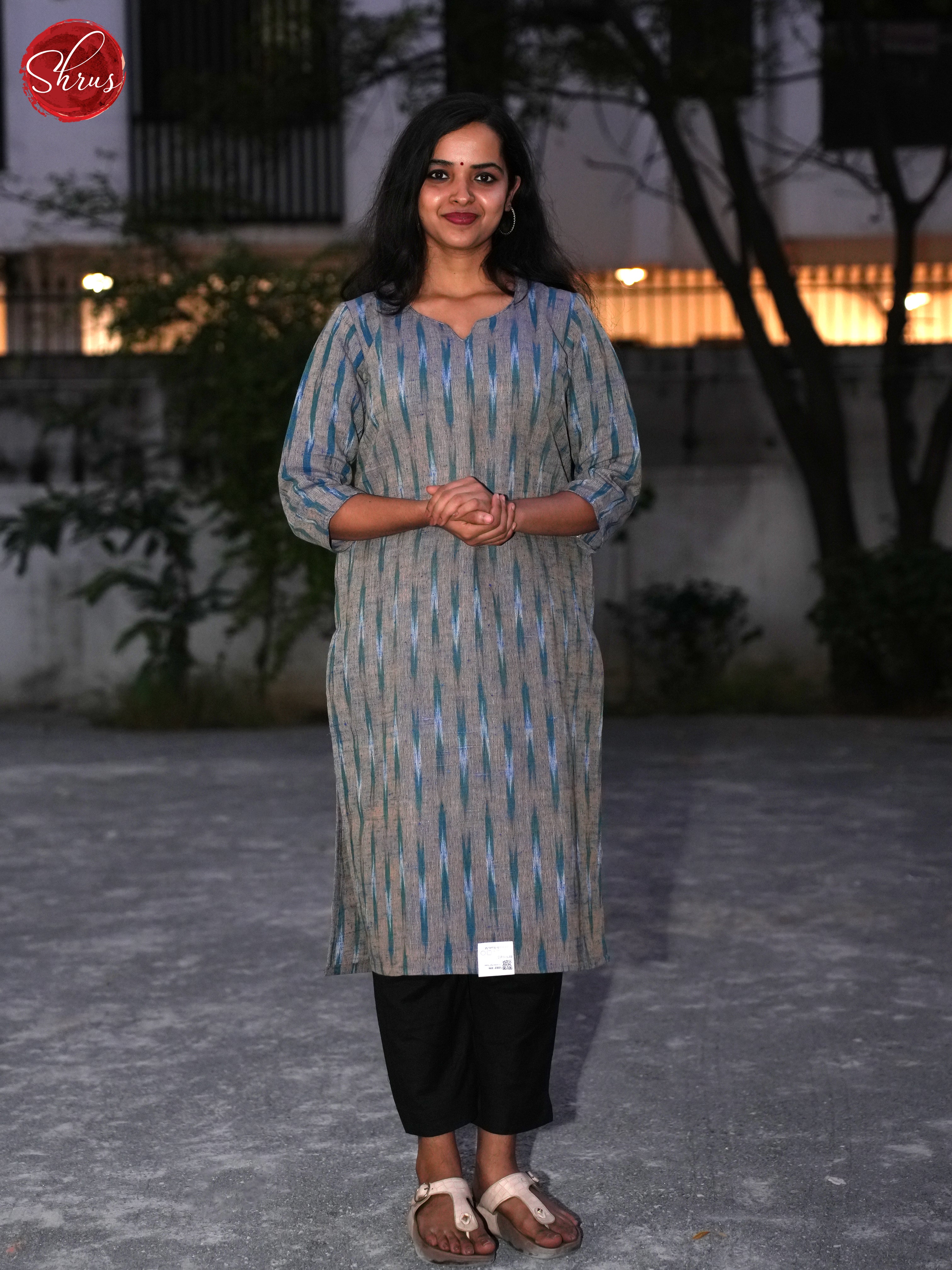 Grey - Readymade Kurti - Shop on ShrusEternity.com