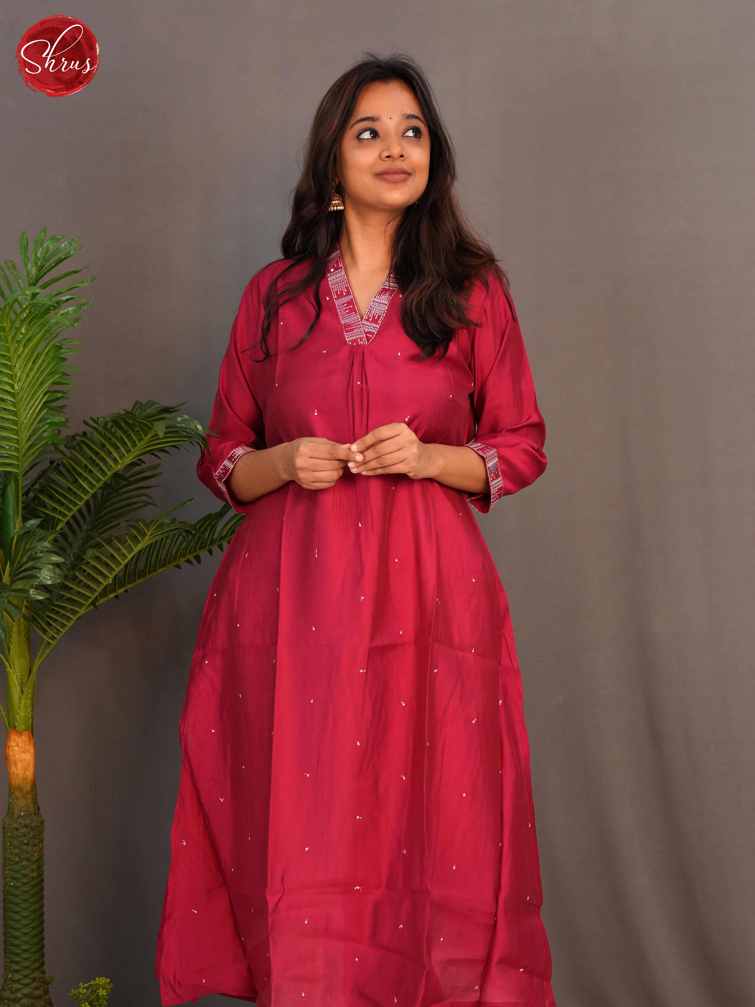 Red - Readymade Kurti - Shop on ShrusEternity.com