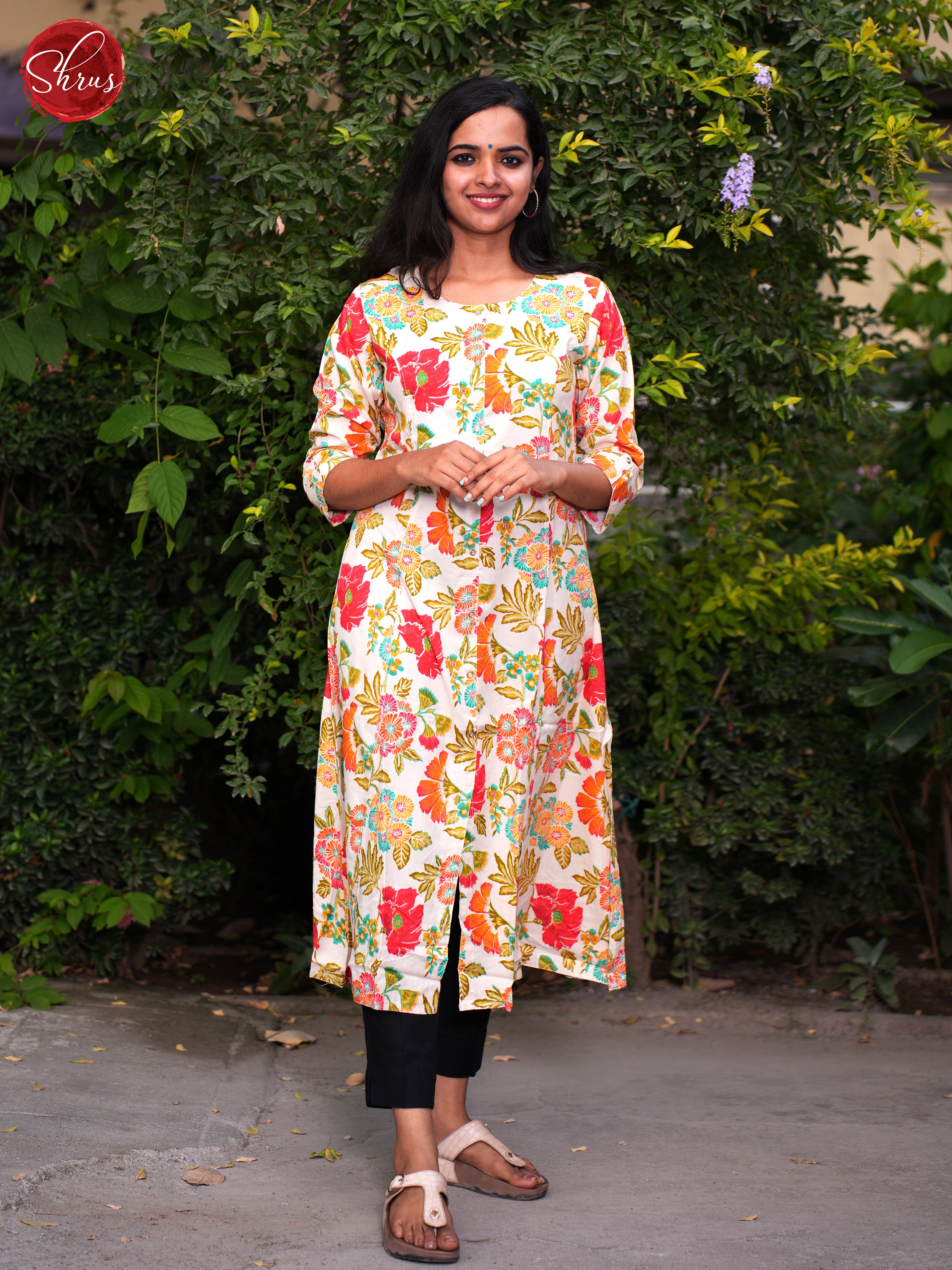 Cream - Readymade Kurti - Shop on ShrusEternity.com