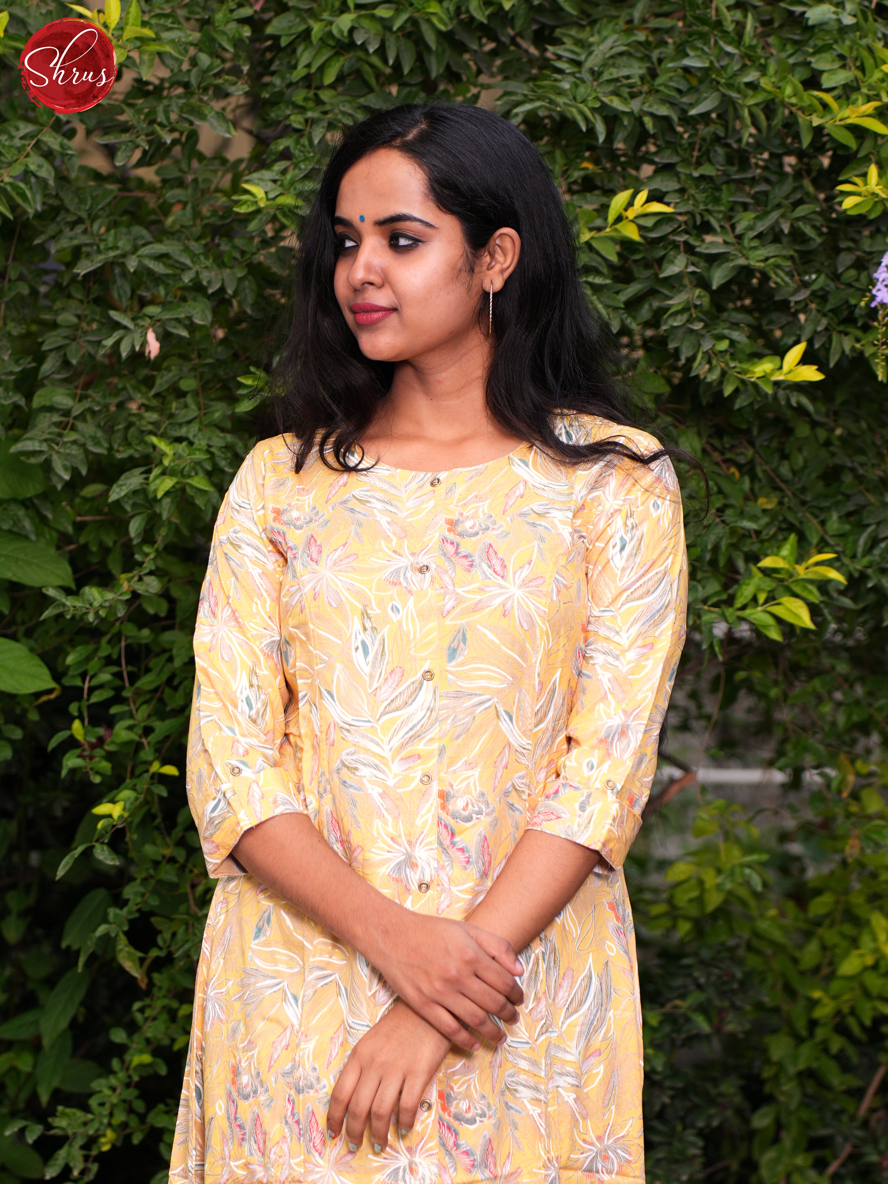 Pale Yellow - Readymade Kurti - Shop on ShrusEternity.com