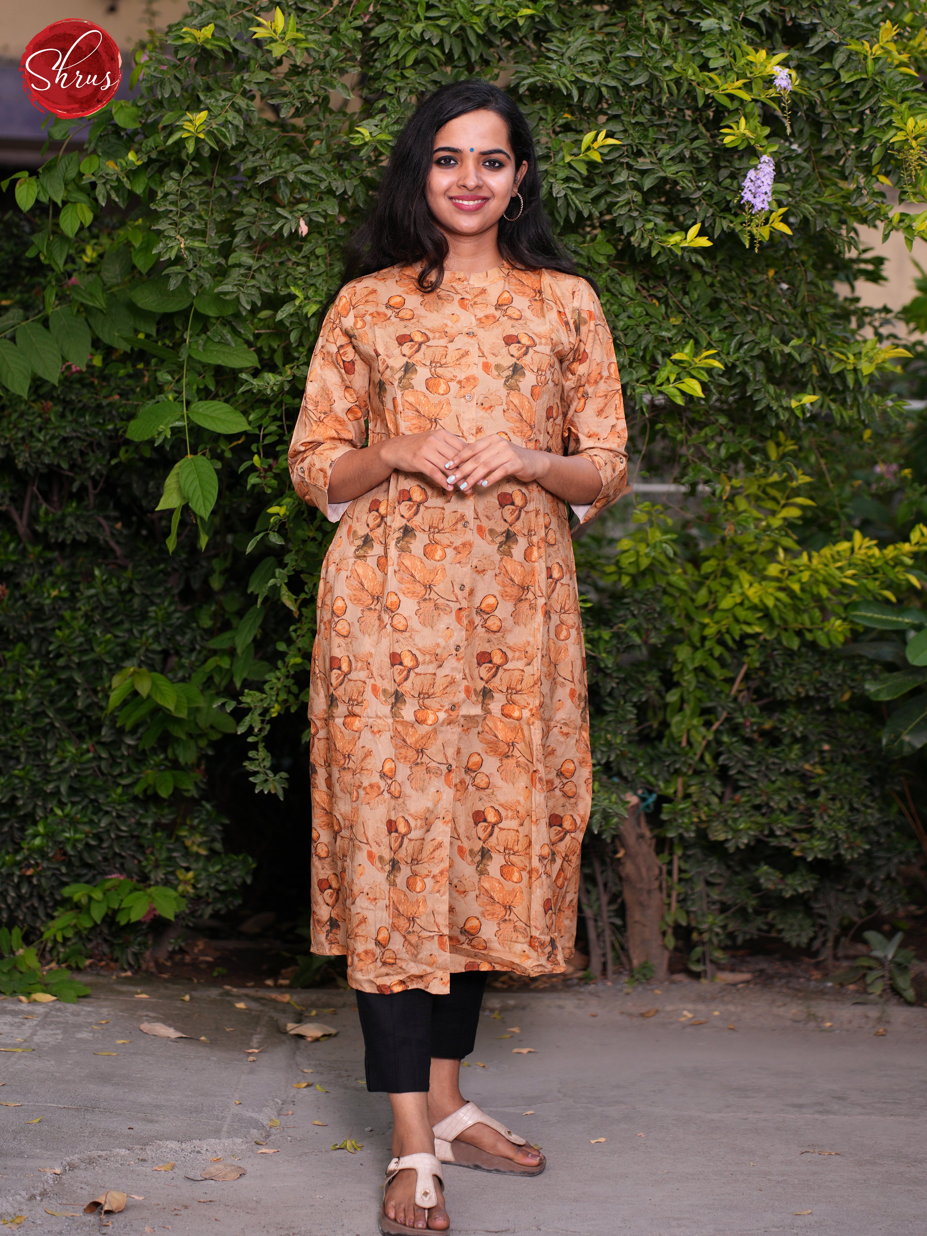 Orange - Readymade Kurti - Shop on ShrusEternity.com