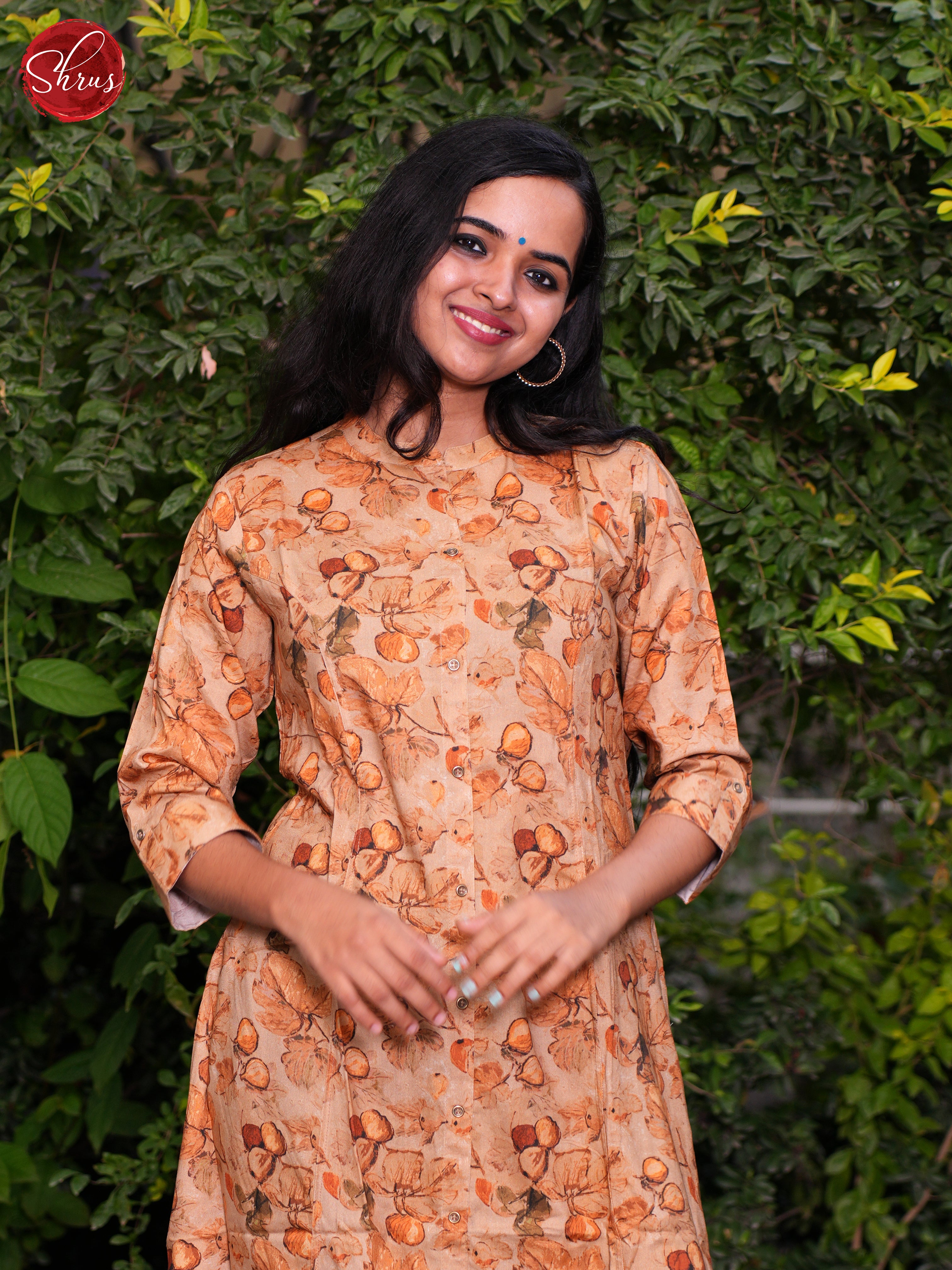 Orange - Readymade Kurti - Shop on ShrusEternity.com