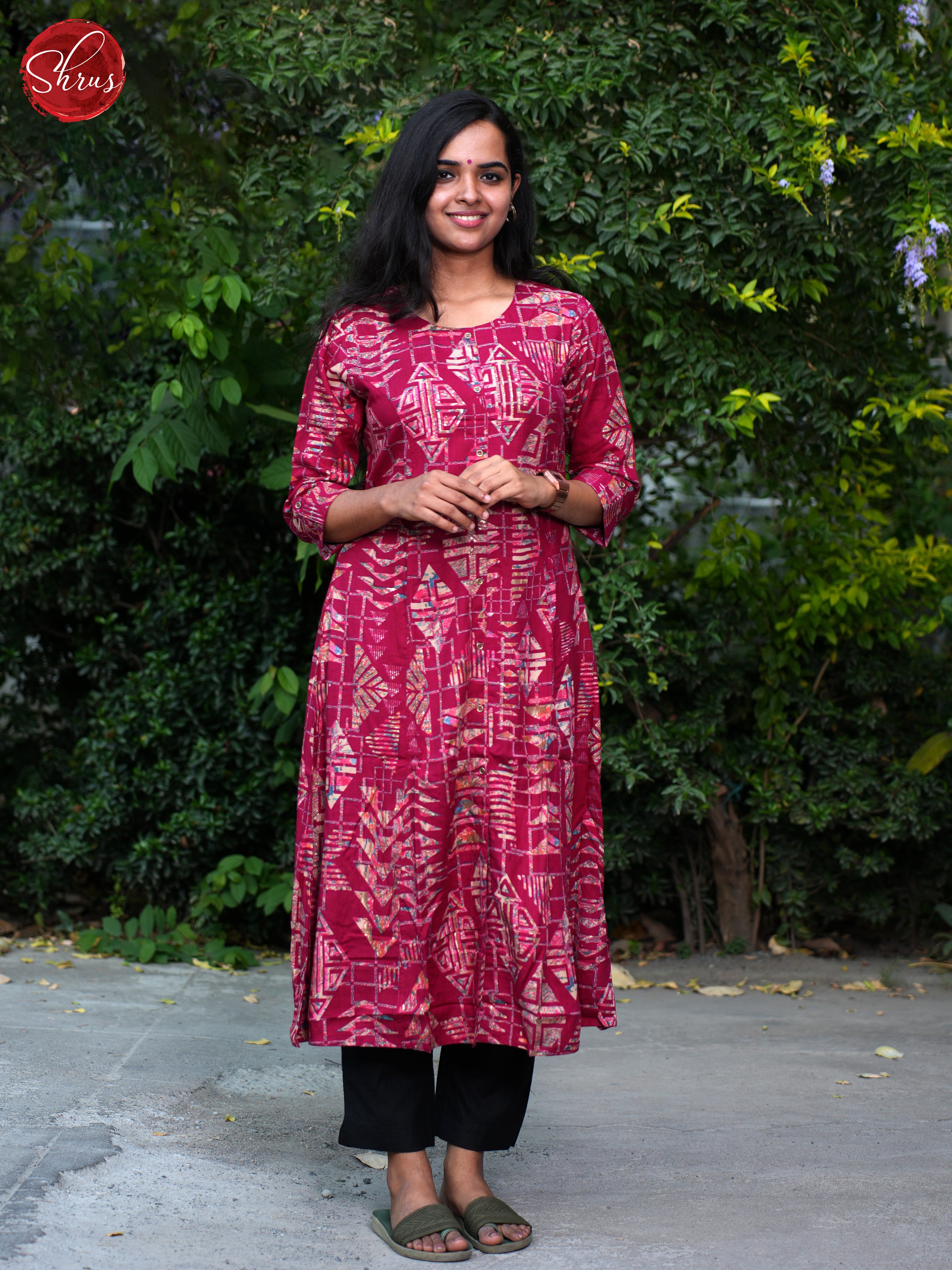 Majenta Pink - Casual Kurti - Shop on ShrusEternity.com