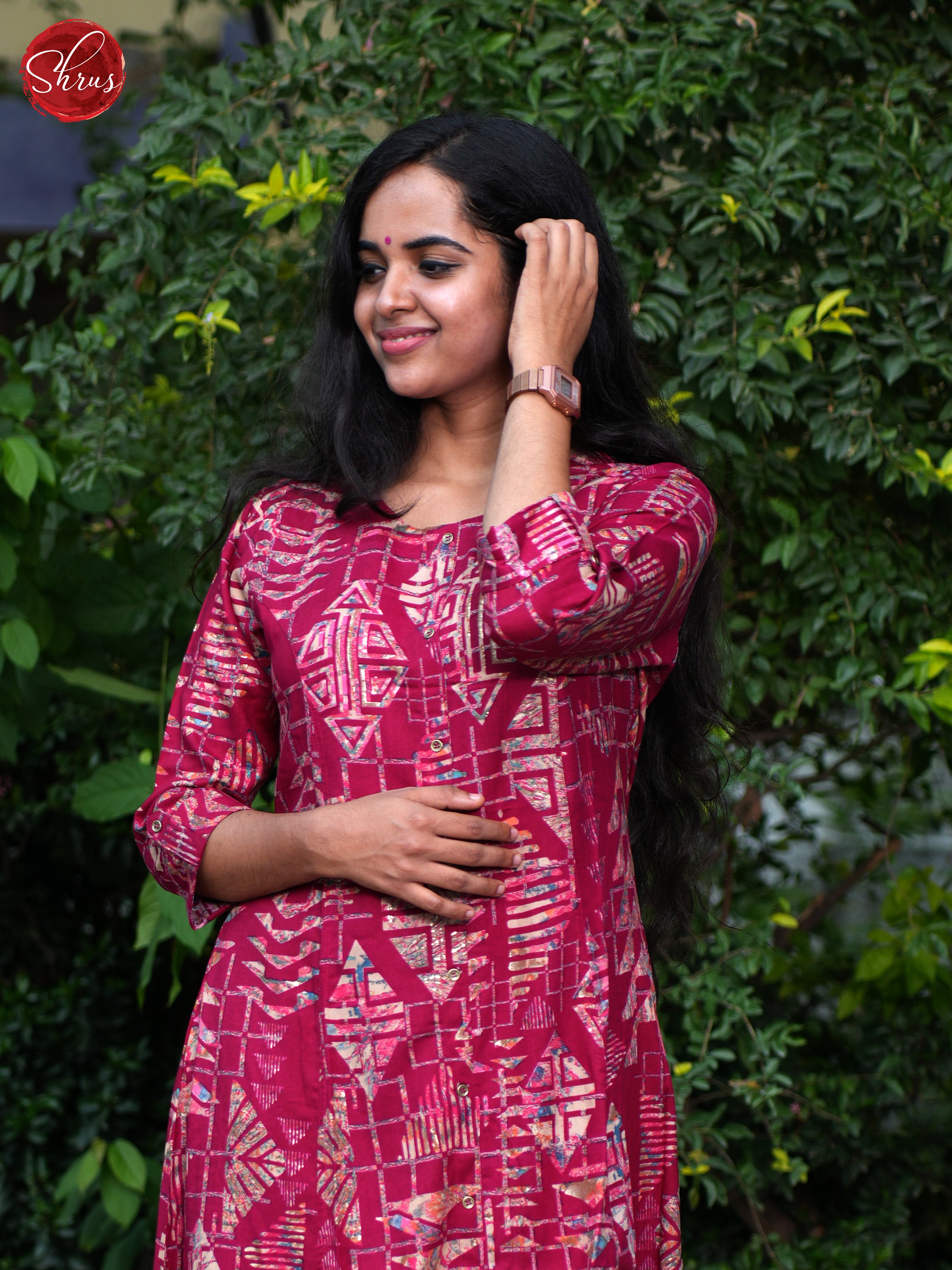 Majenta Pink - Casual Kurti - Shop on ShrusEternity.com