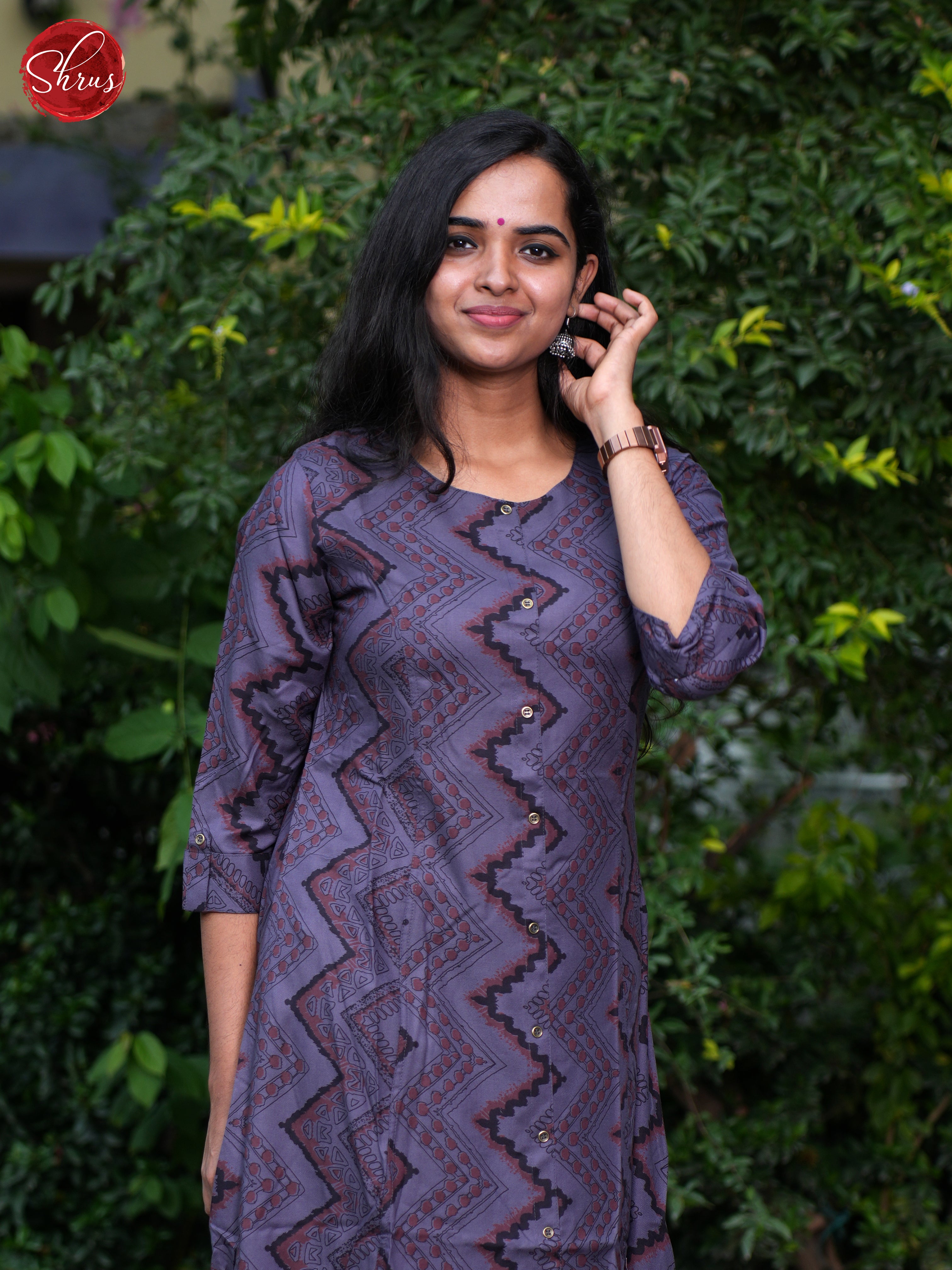 Purple- Casual Kurti - Shop on ShrusEternity.com