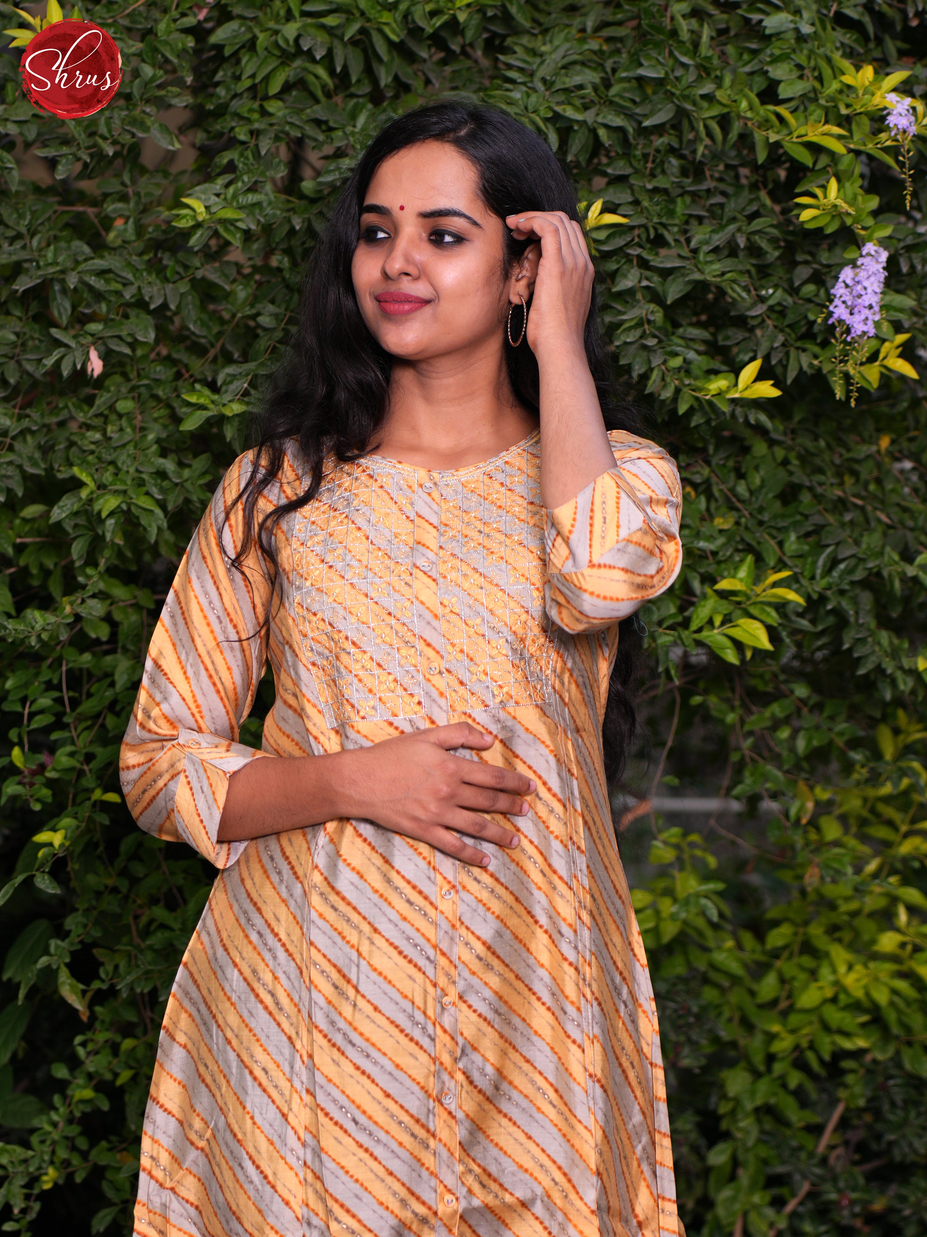 Orange - Readymade Kurti - Shop on ShrusEternity.com