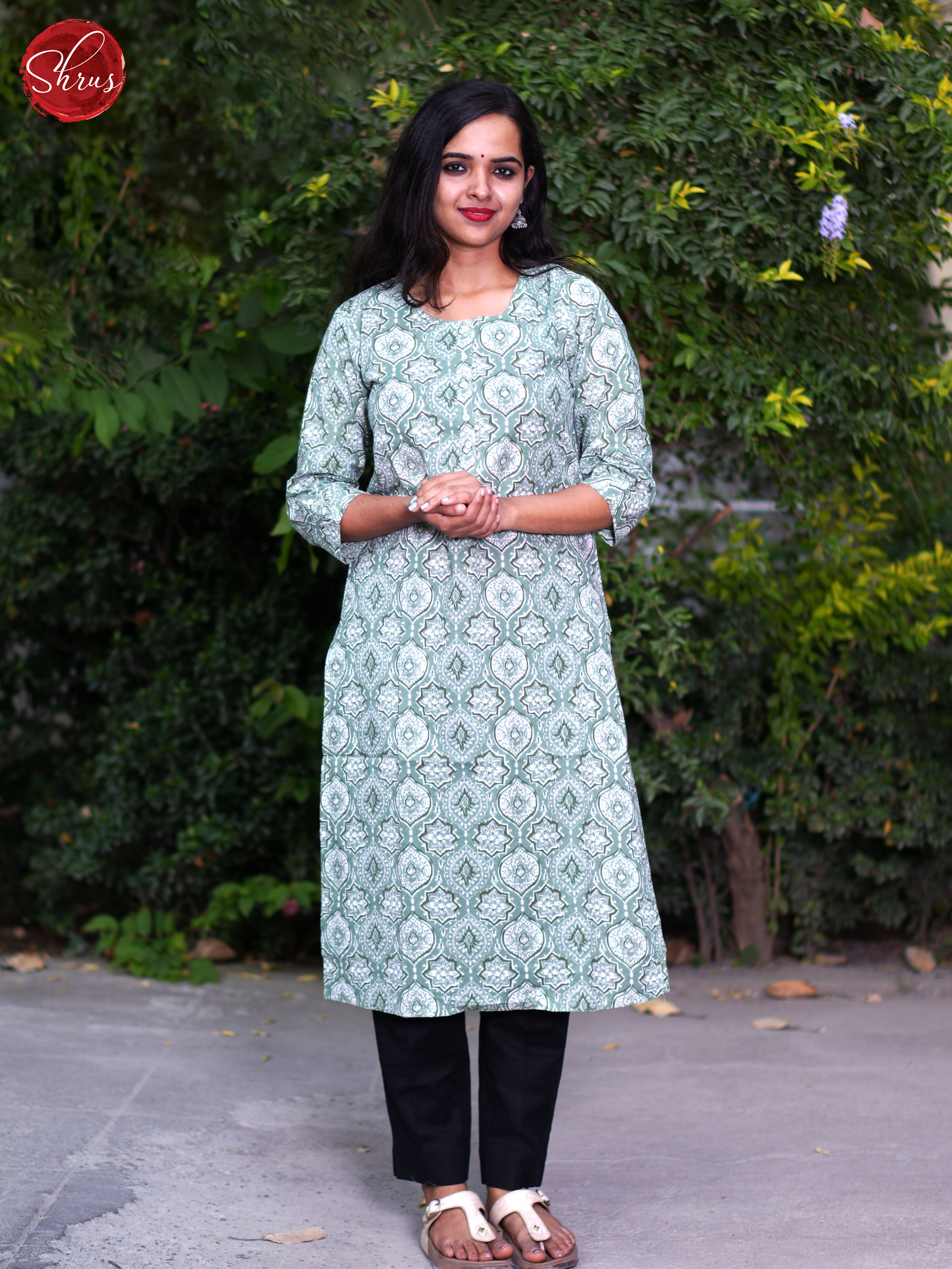 Blue - Readymade Kurti - Shop on ShrusEternity.com