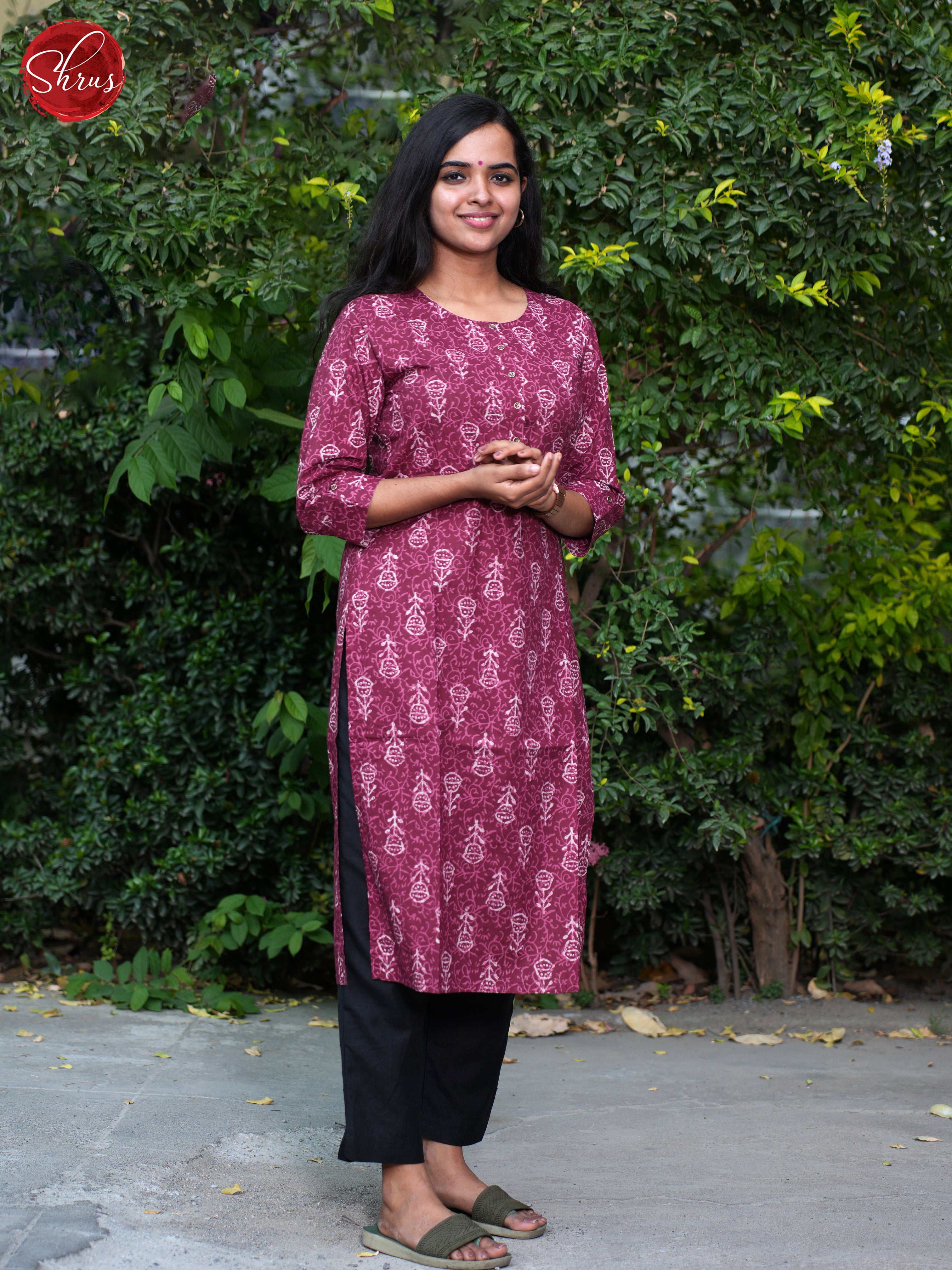 Majenta Pink - Casual Kurti - Shop on ShrusEternity.com