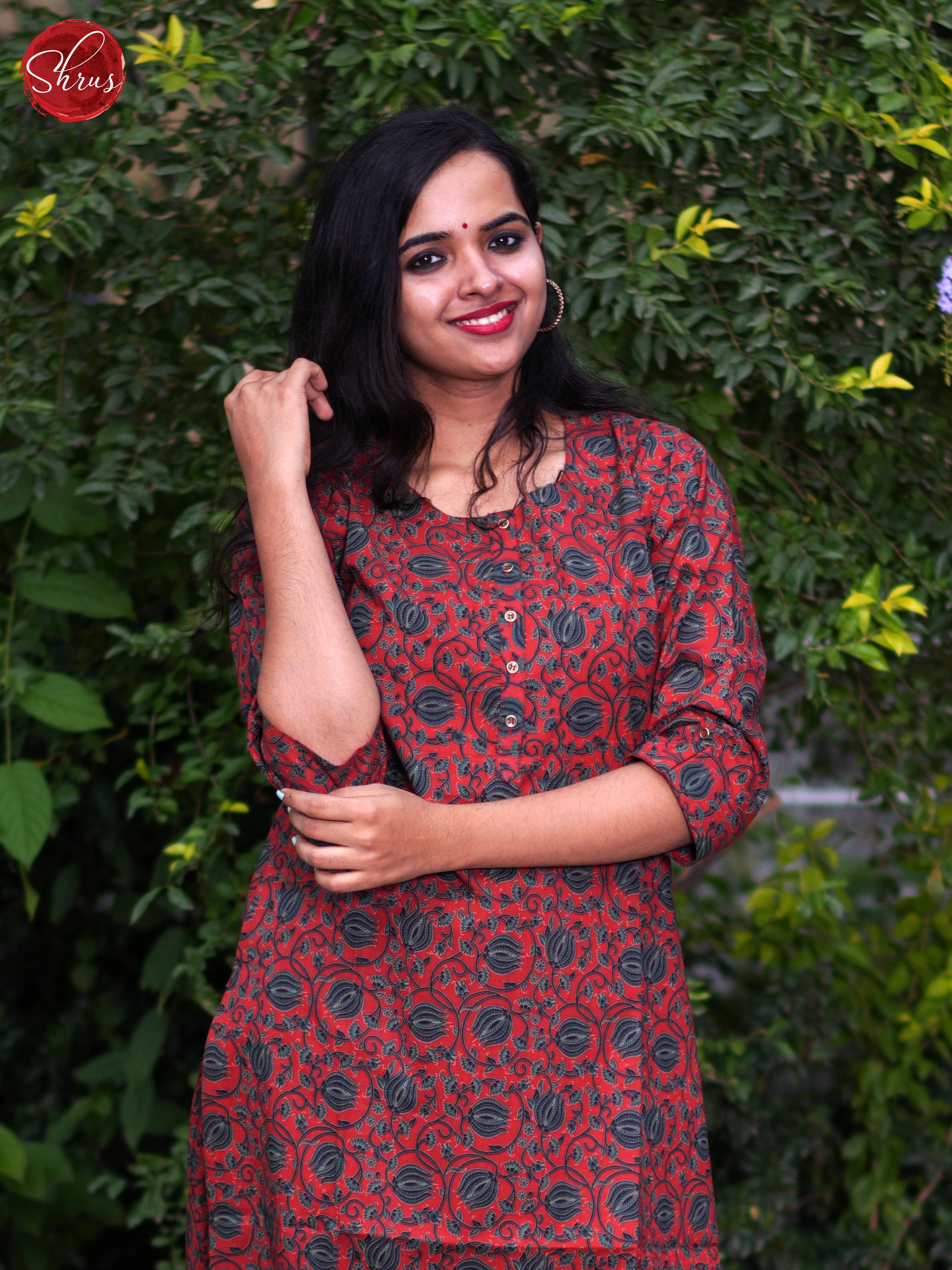 Red - Readymade Kurti - Shop on ShrusEternity.com