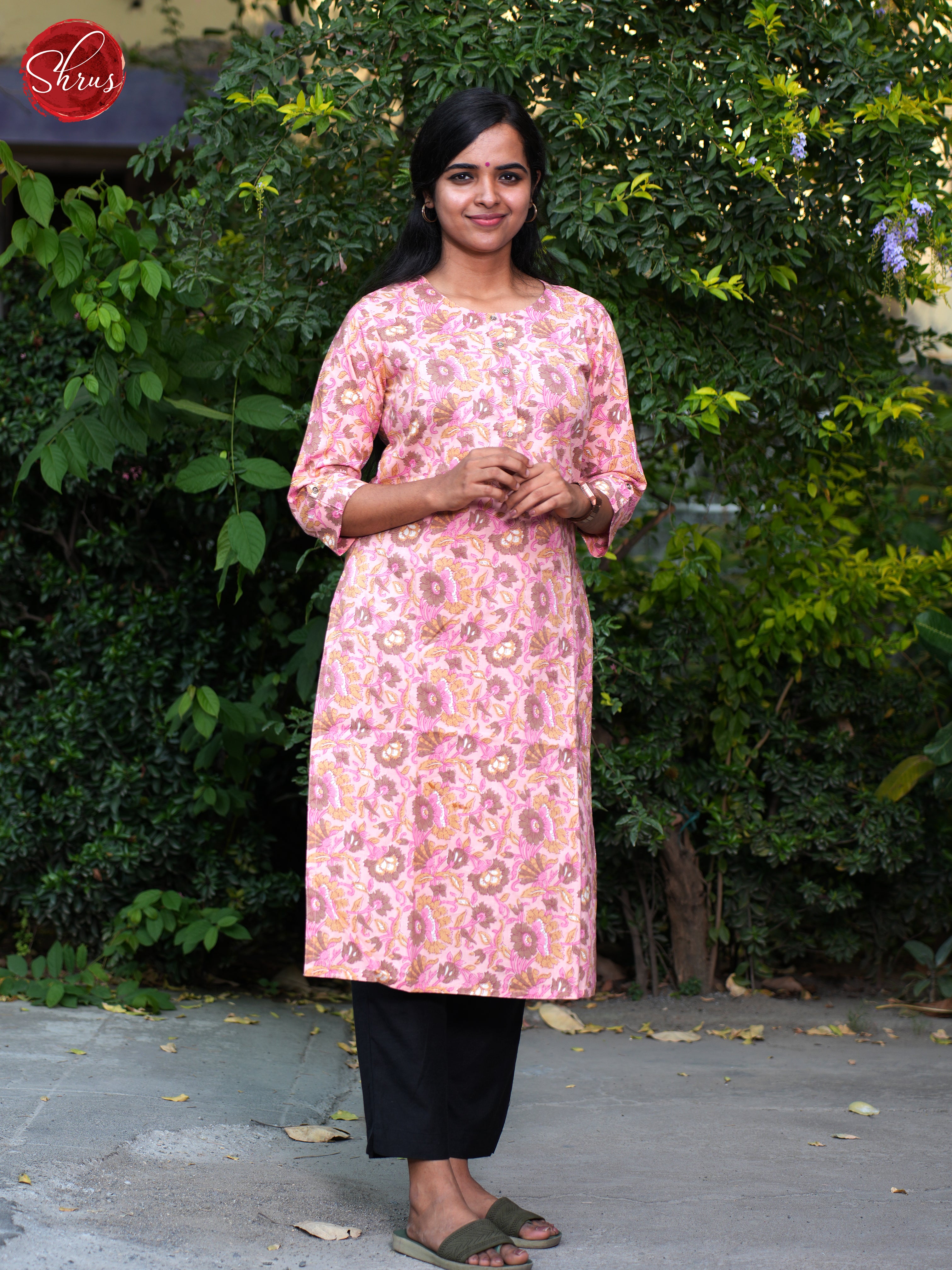 Pink - Readymade Kurti - Shop on ShrusEternity.com