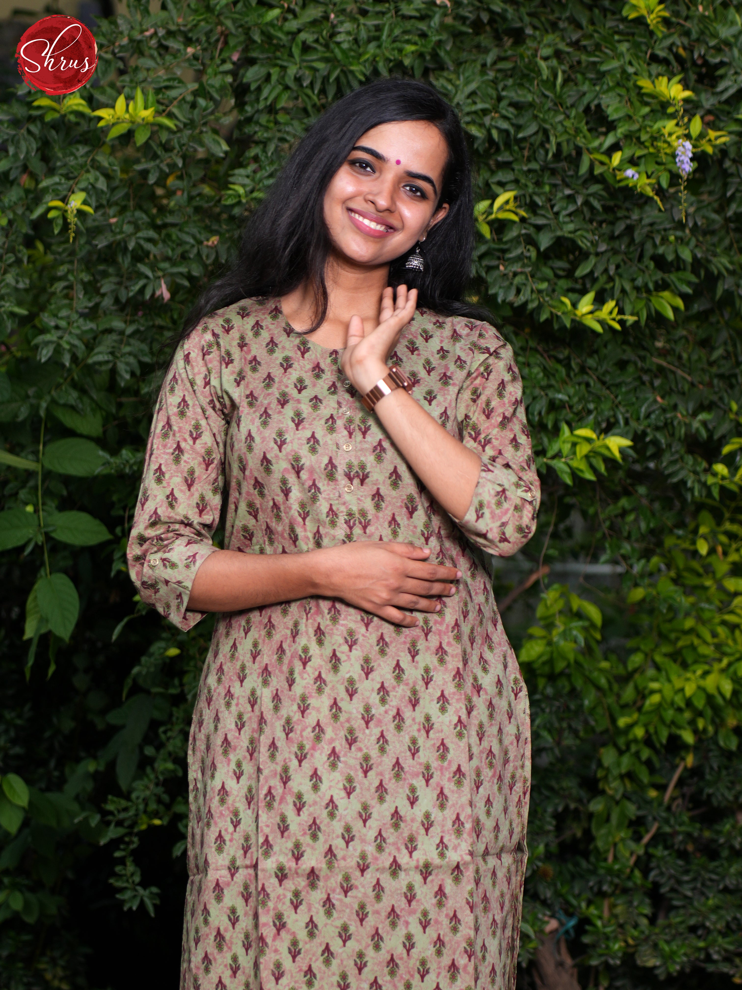 Grey- Casual printed Readymade Kurti - Shop on ShrusEternity.com