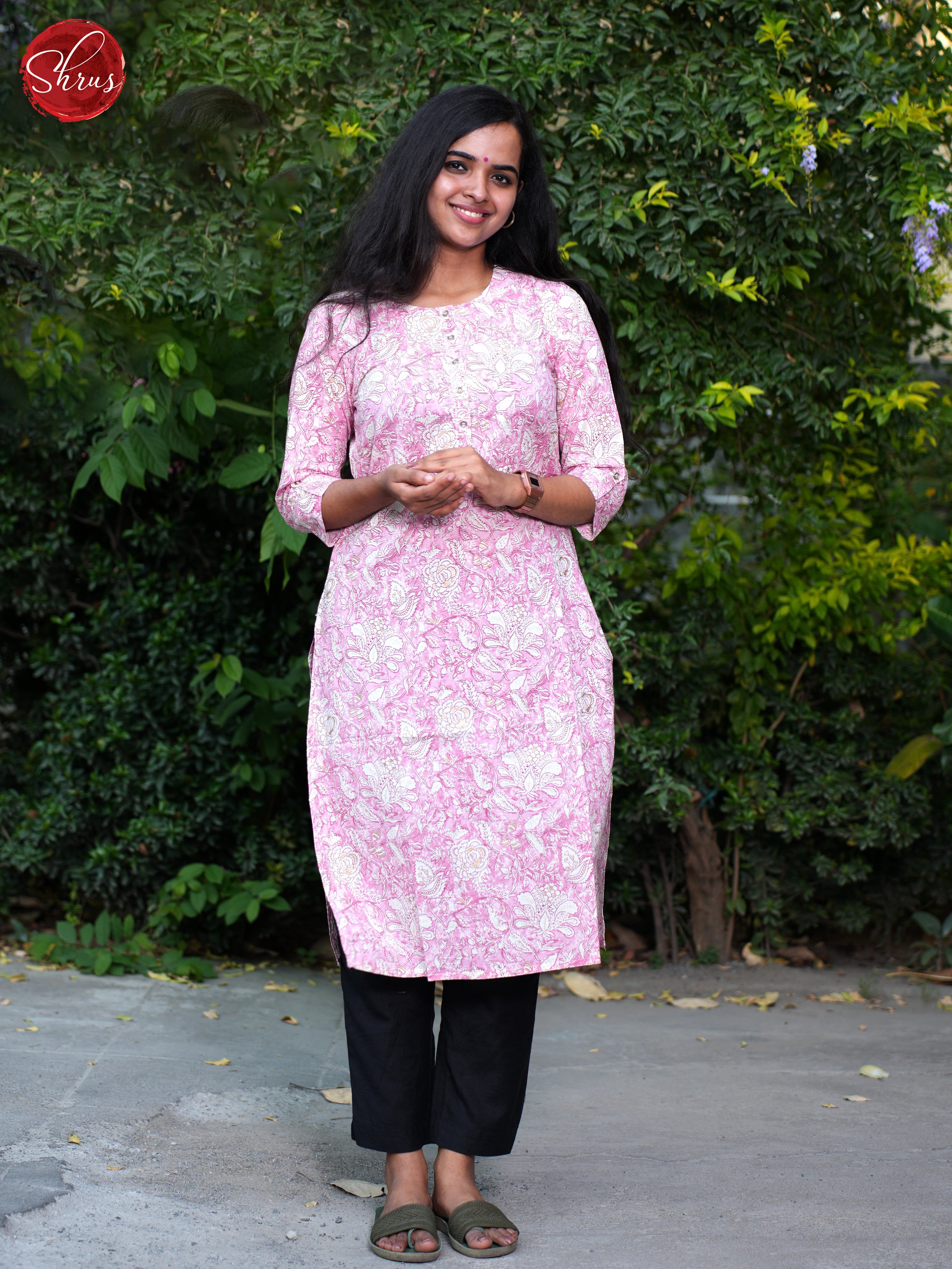 Pink- Casual Kurti - Shop on ShrusEternity.com