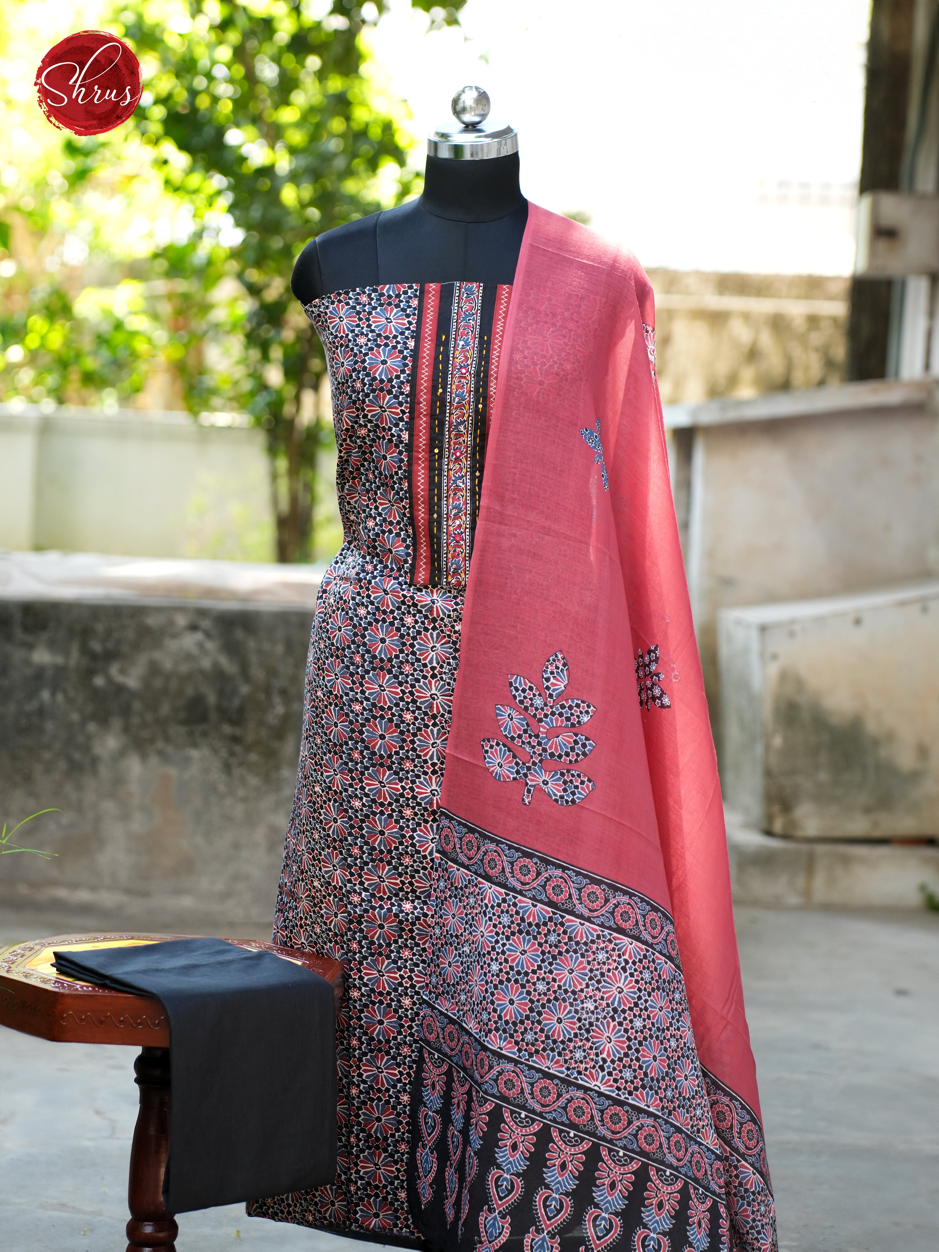 Black & Red - Ajrakh Salwar - Shop on ShrusEternity.com