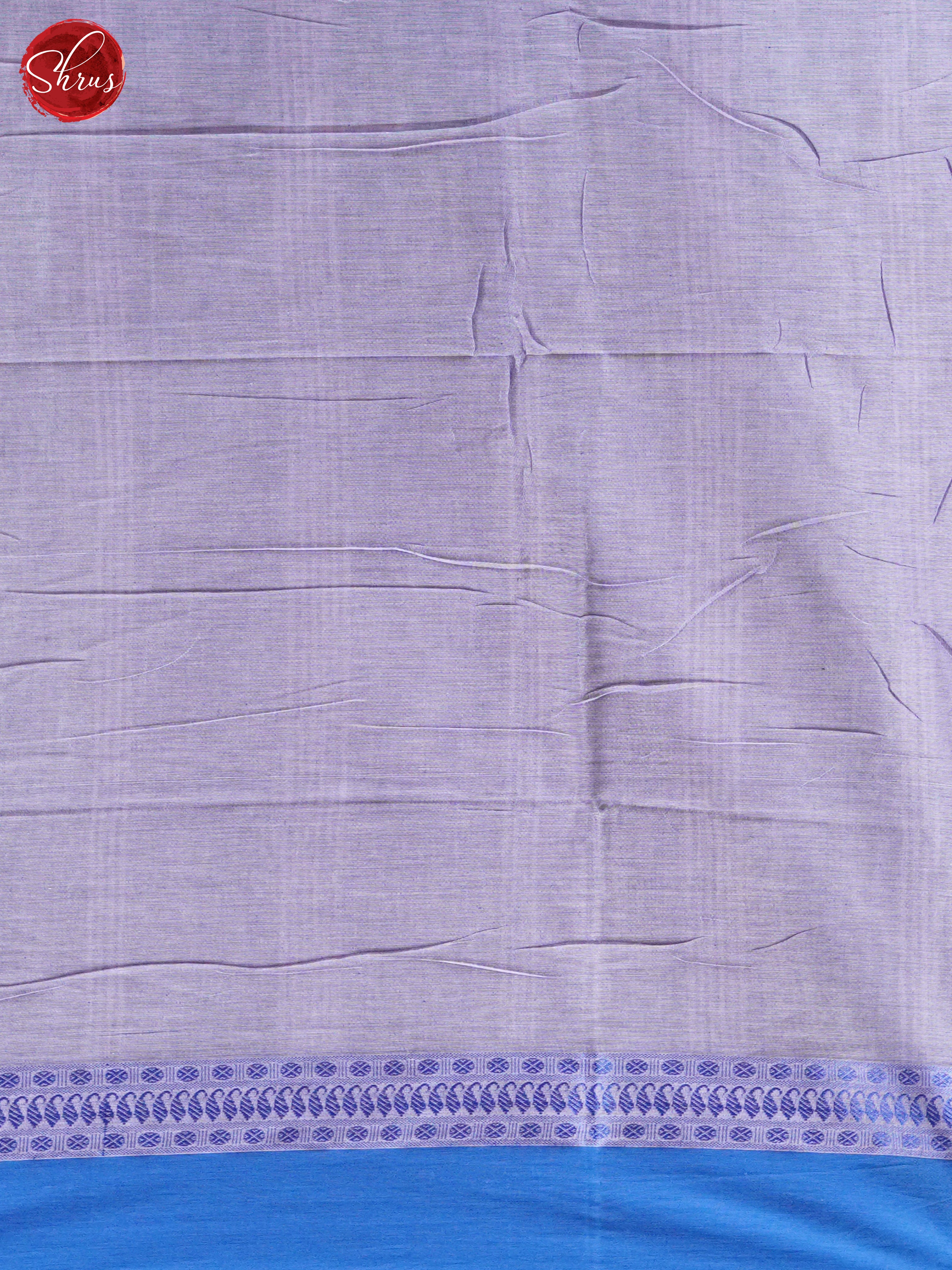 Mild Lavender & Blue - Bengal cotton Saree - Shop on ShrusEternity.com
