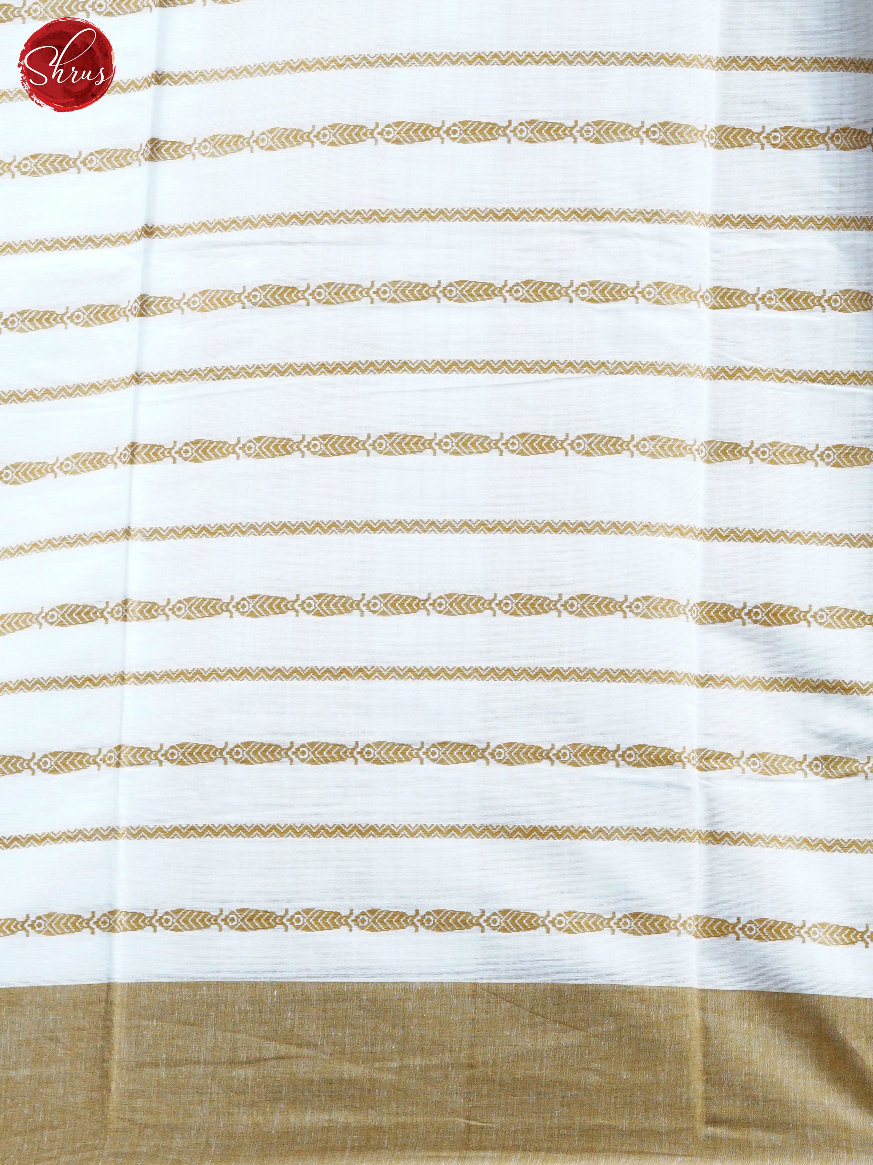 White & Gold - Mercerized Cotton Saree - Shop on ShrusEternity.com