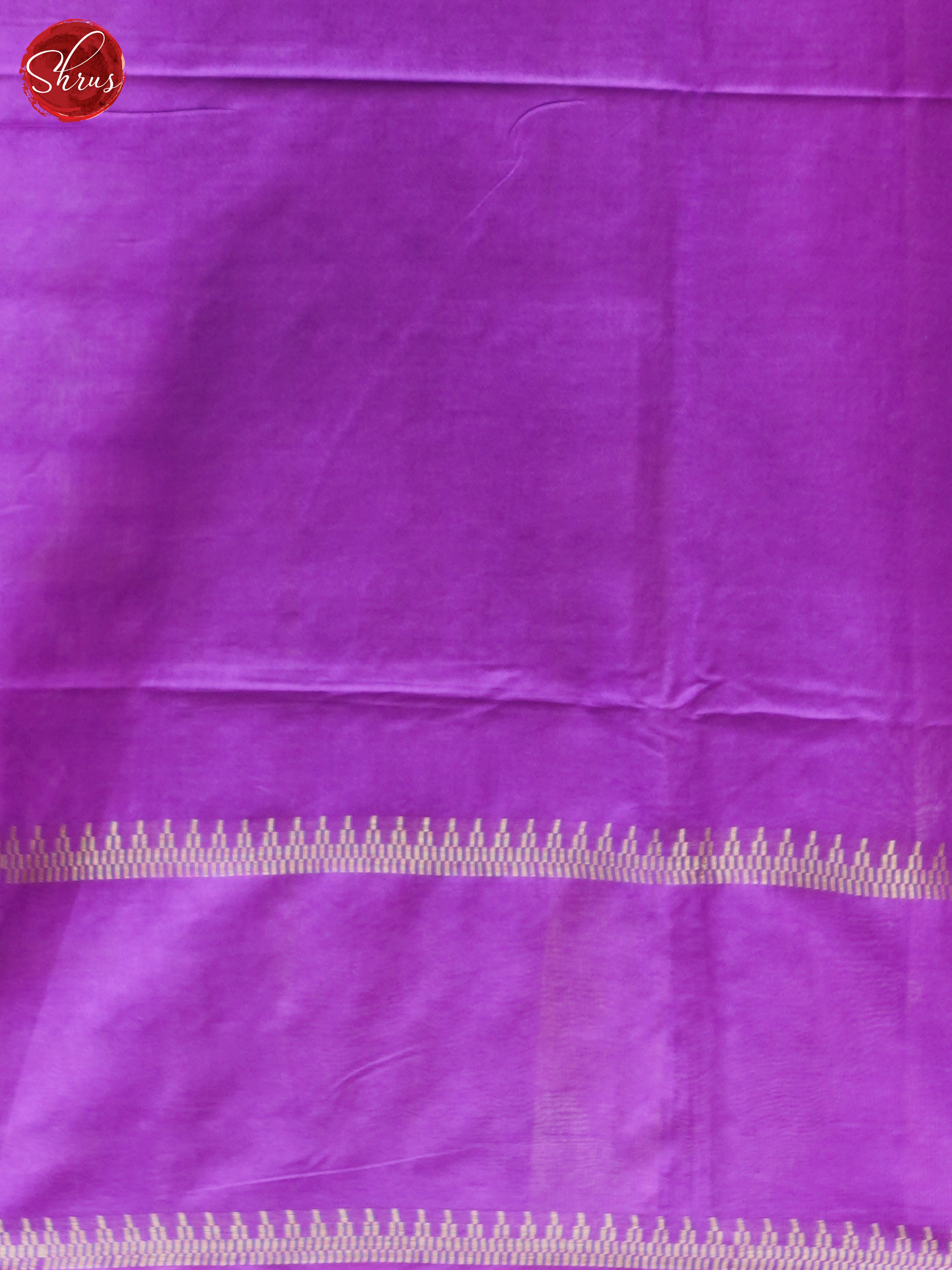 Cream & Purple - Shibori Saree - Shop on ShrusEternity.com
