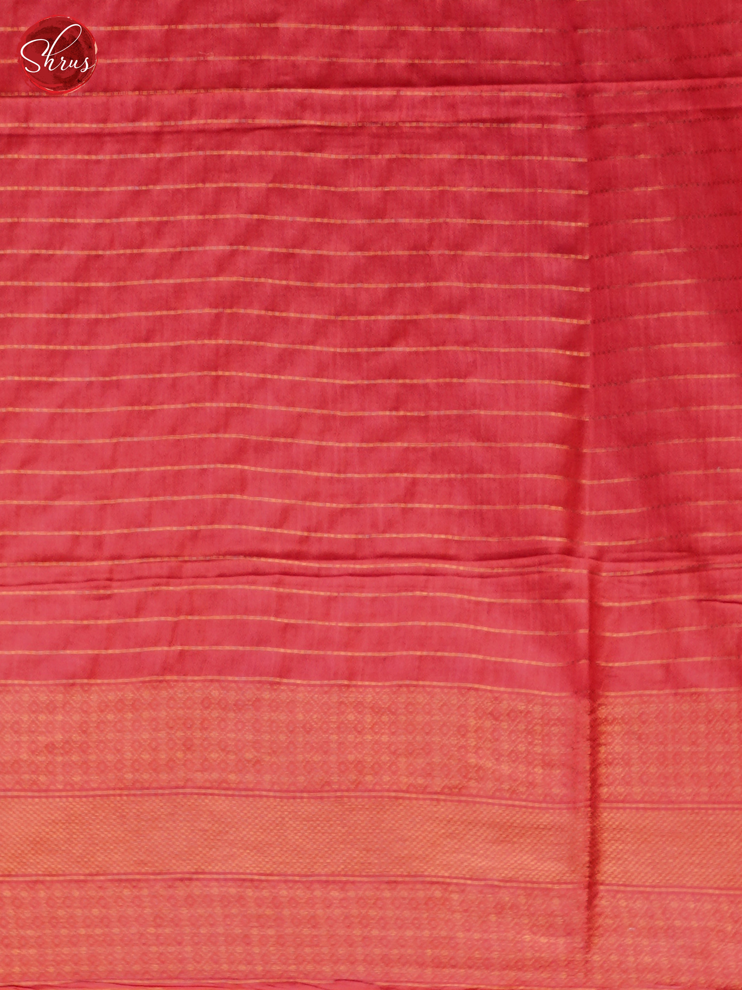 Cream & Red - Shibori Saree - Shop on ShrusEternity.com