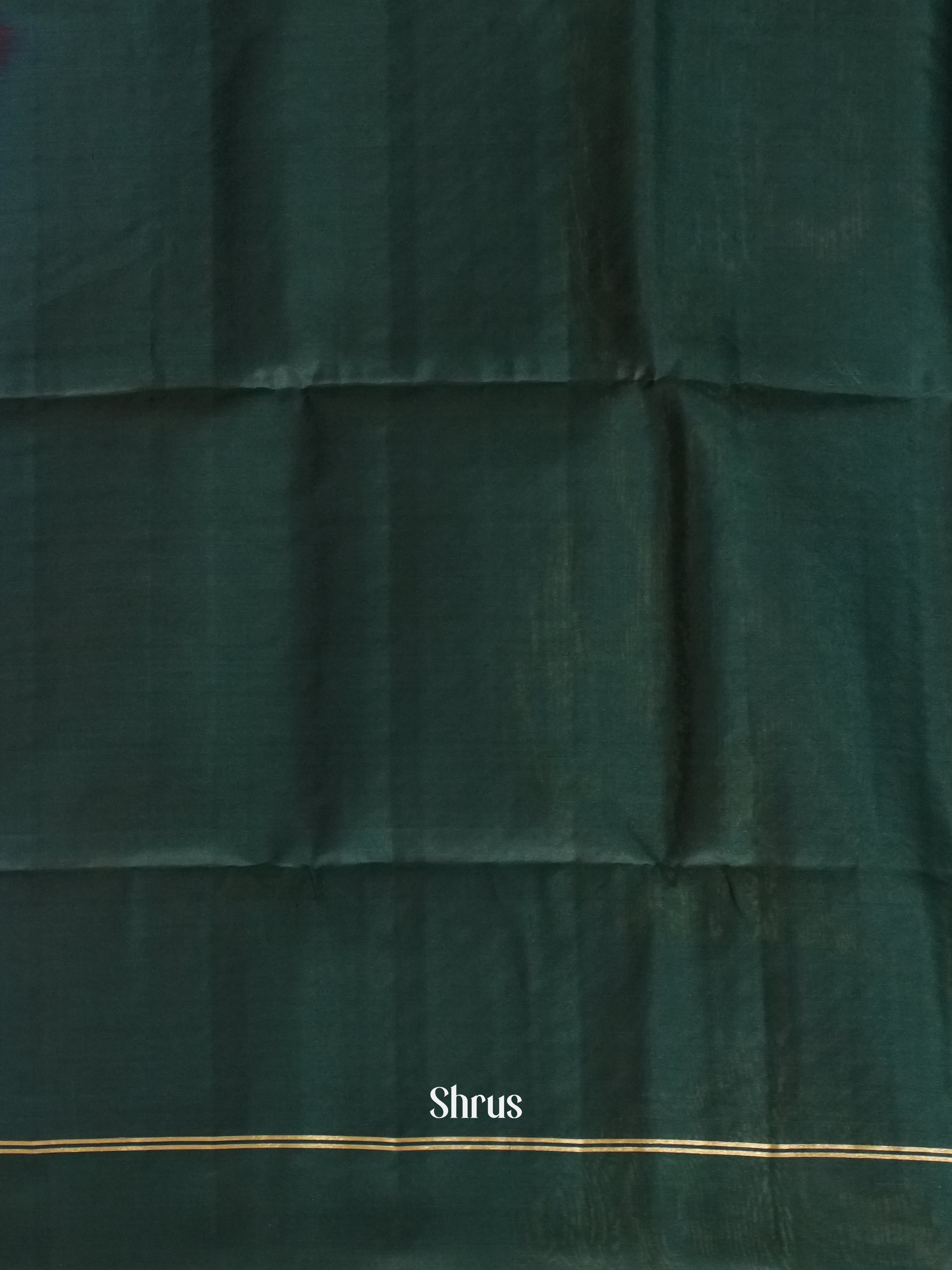 Red & Green - Soft Silk Saree - Shop on ShrusEternity.com