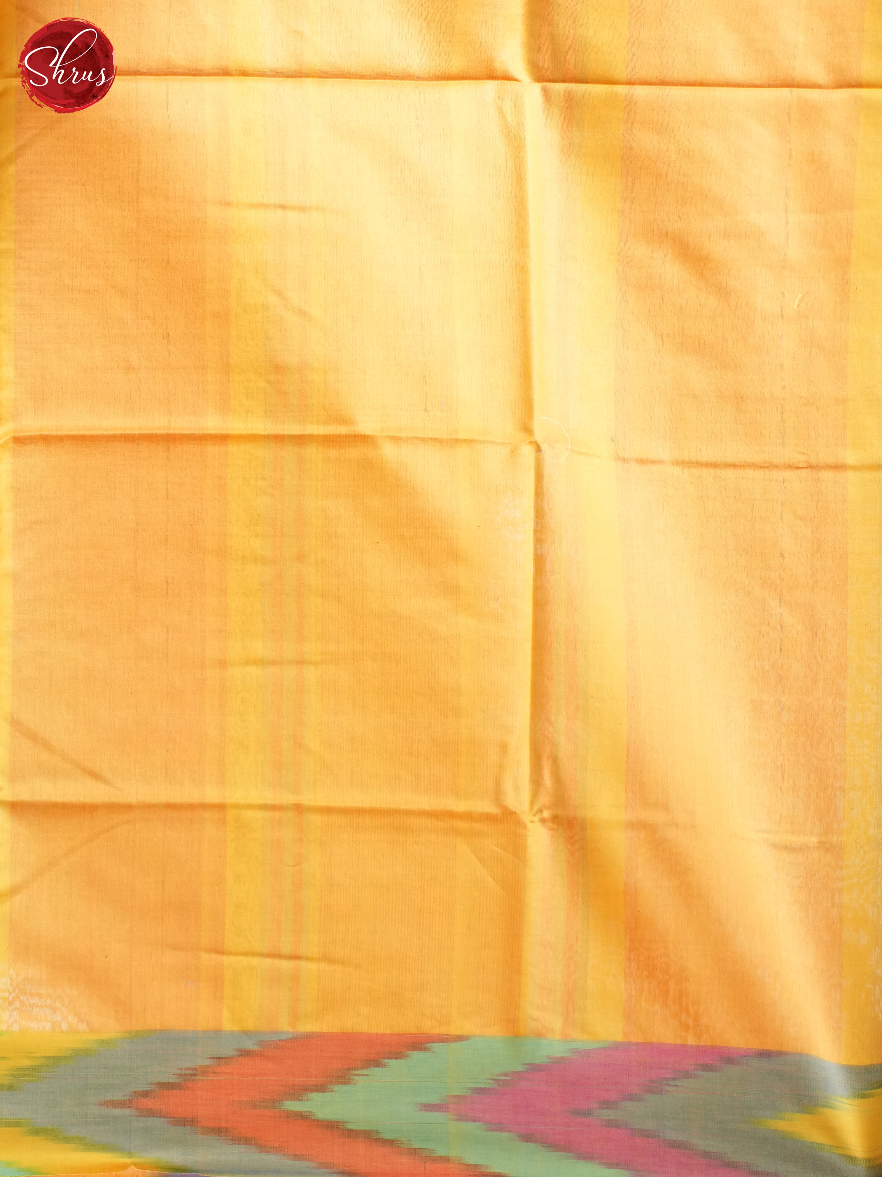 Yellow & Multicolor- Tussar Saree