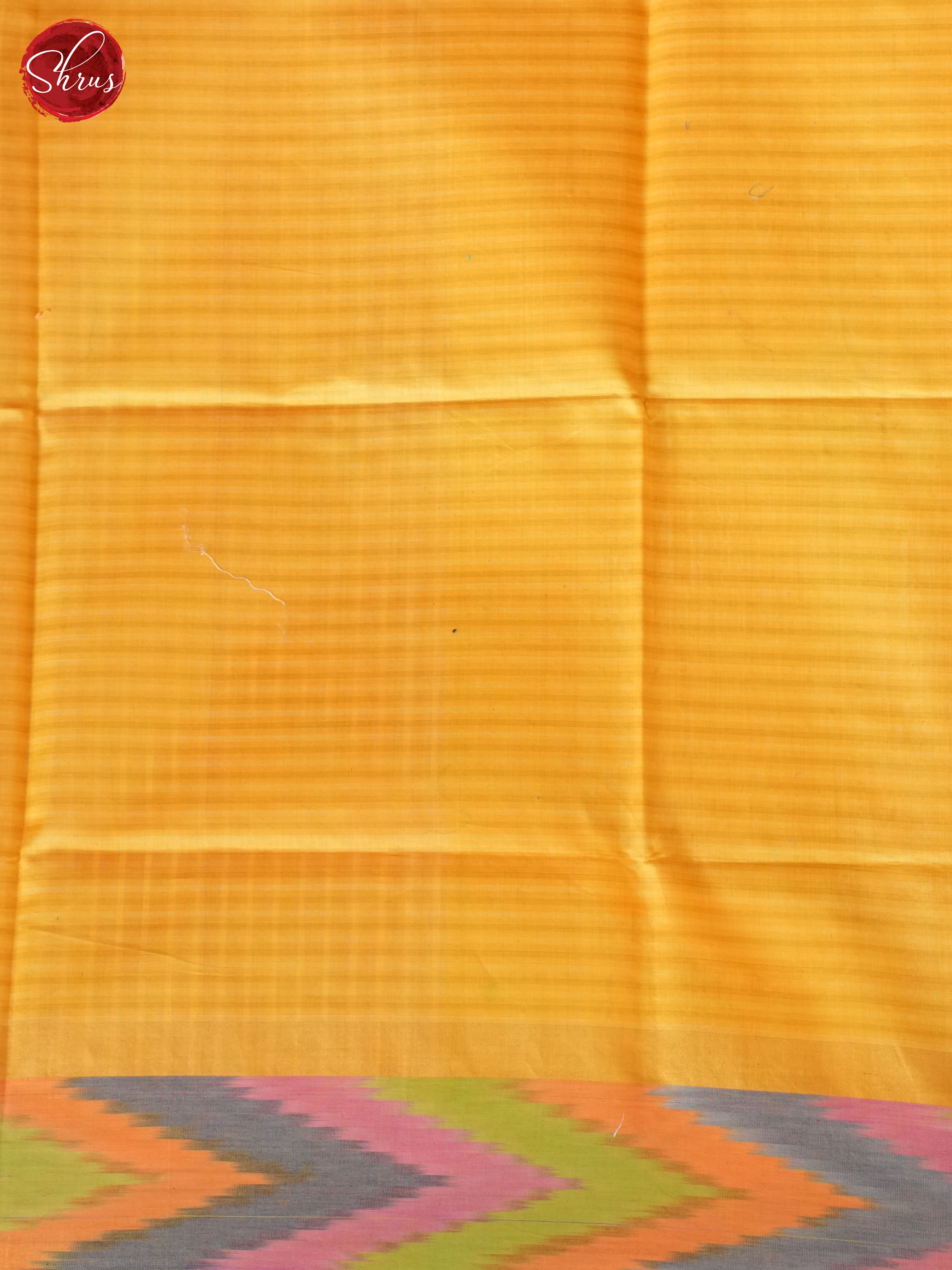 Pink & Yellow - Tussar Saree - Shop on ShrusEternity.com