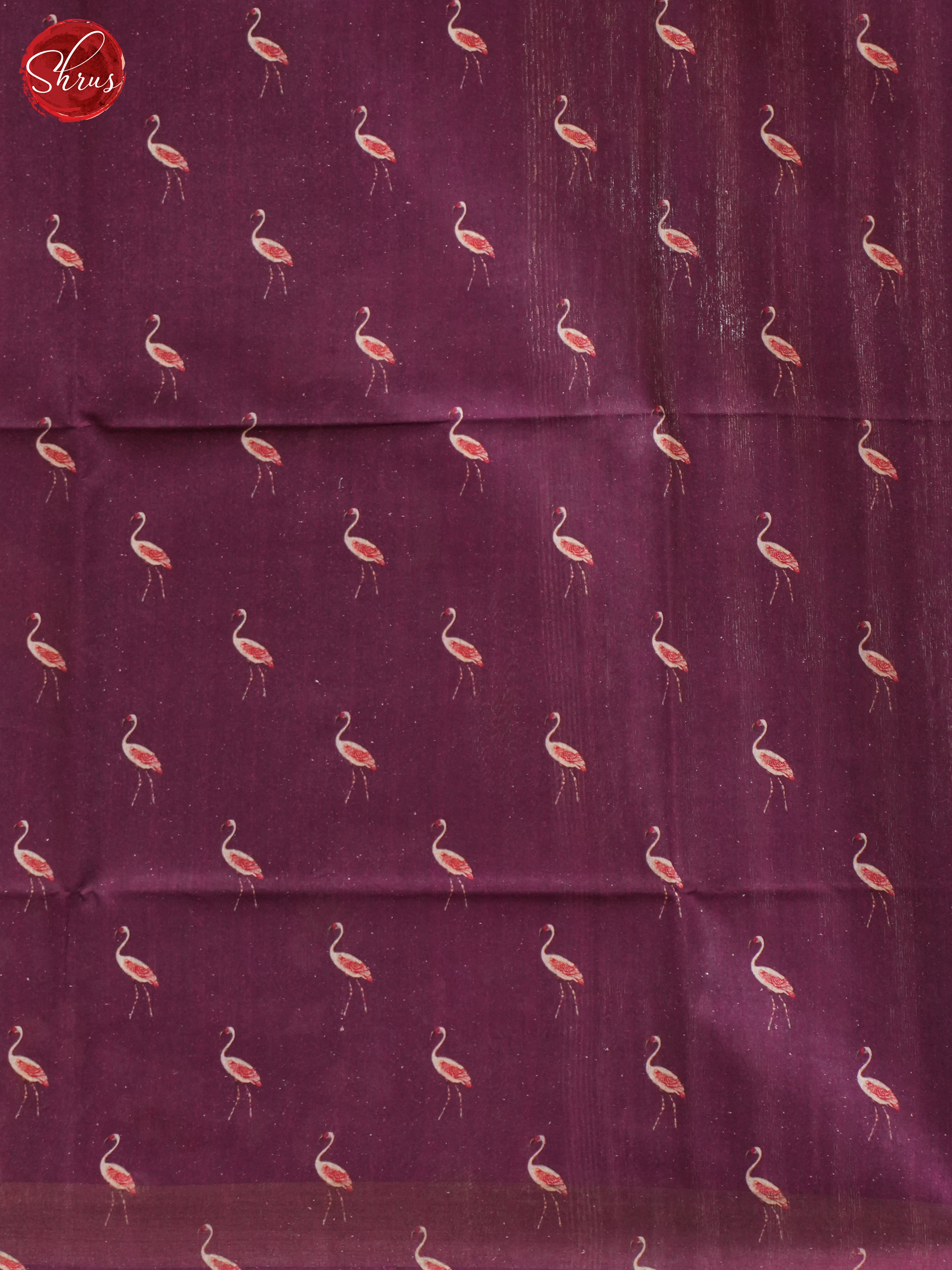 Purple(Single Tone) - Tussar Saree - Shop on ShrusEternity.com