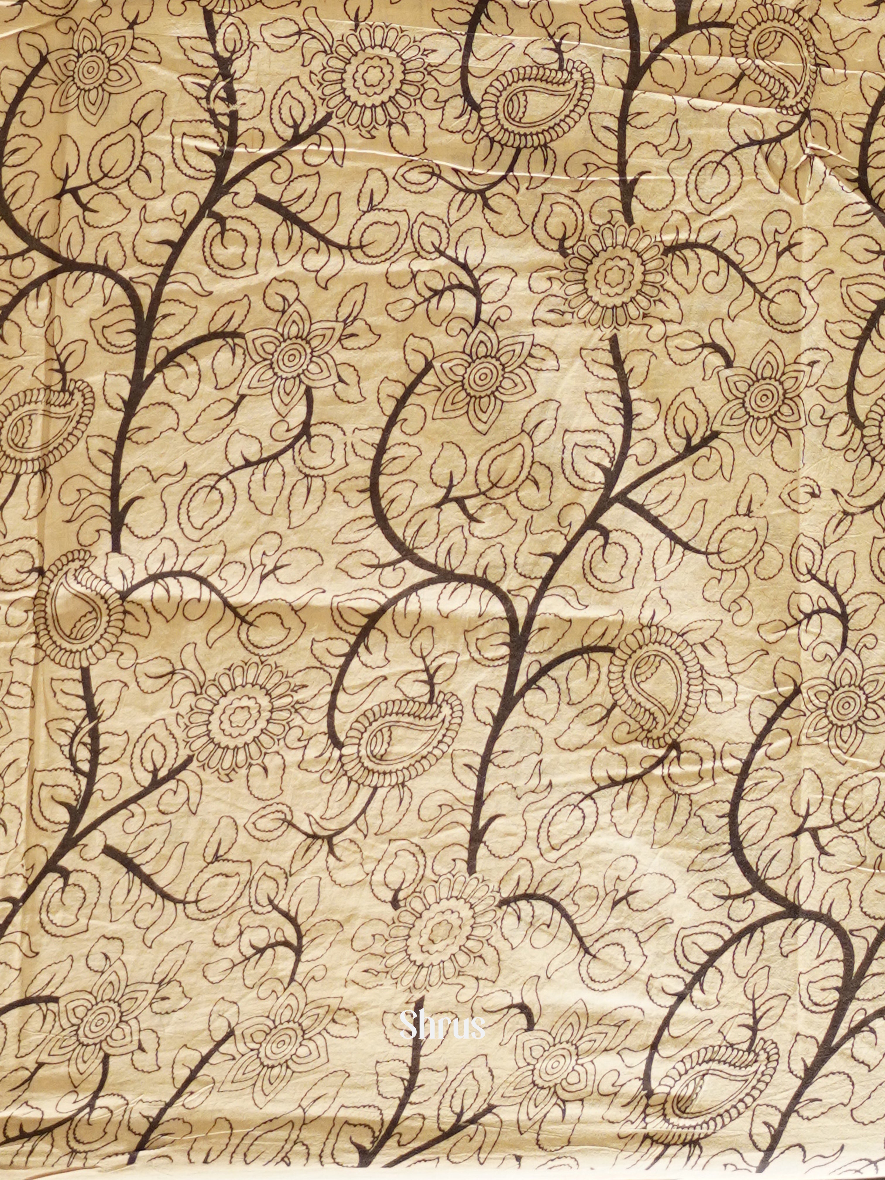 CES04098 - Kalamkari cotton Saree - Shop on ShrusEternity.com