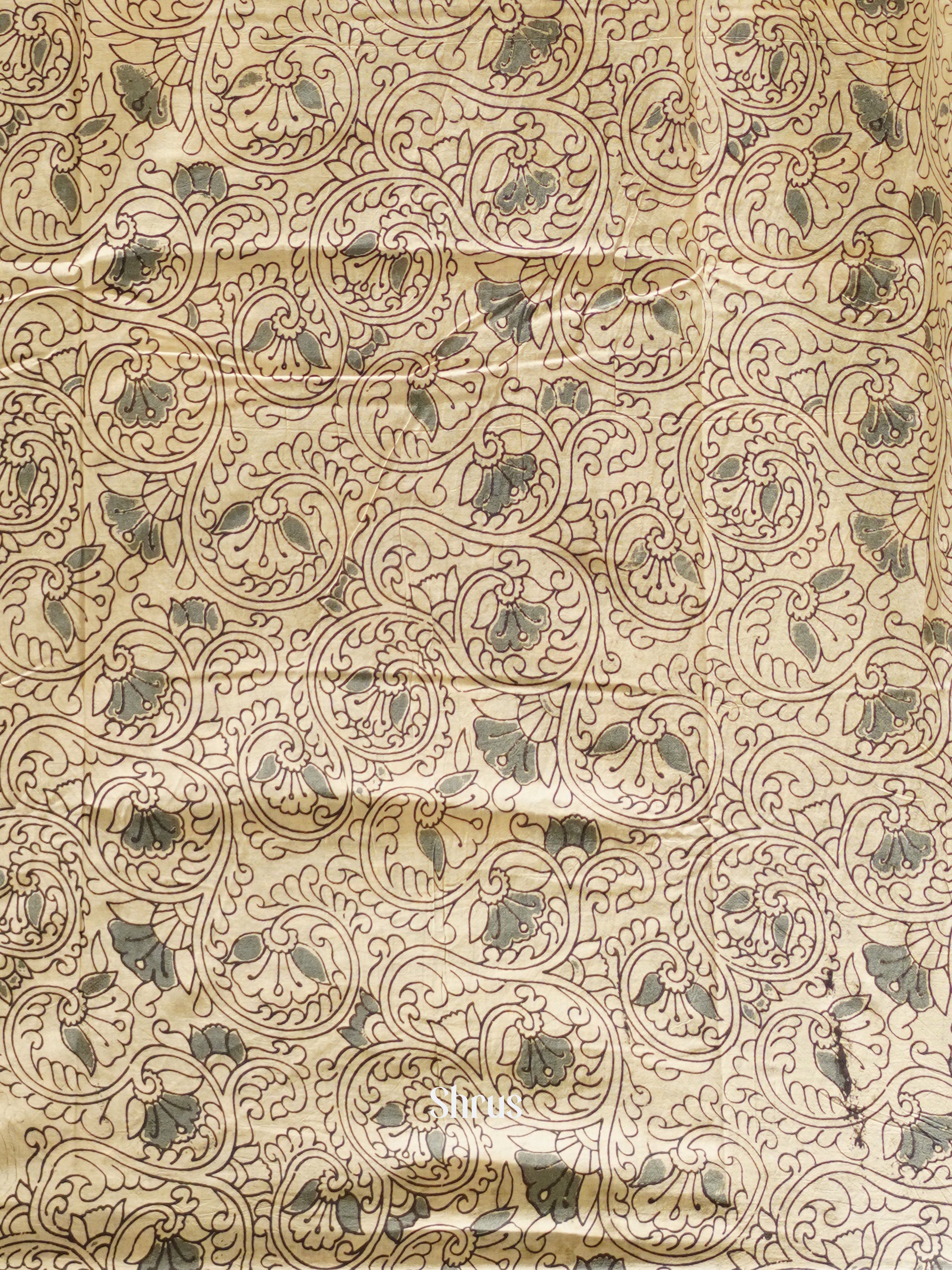 CES04113 - Kalamkari cotton Saree - Shop on ShrusEternity.com