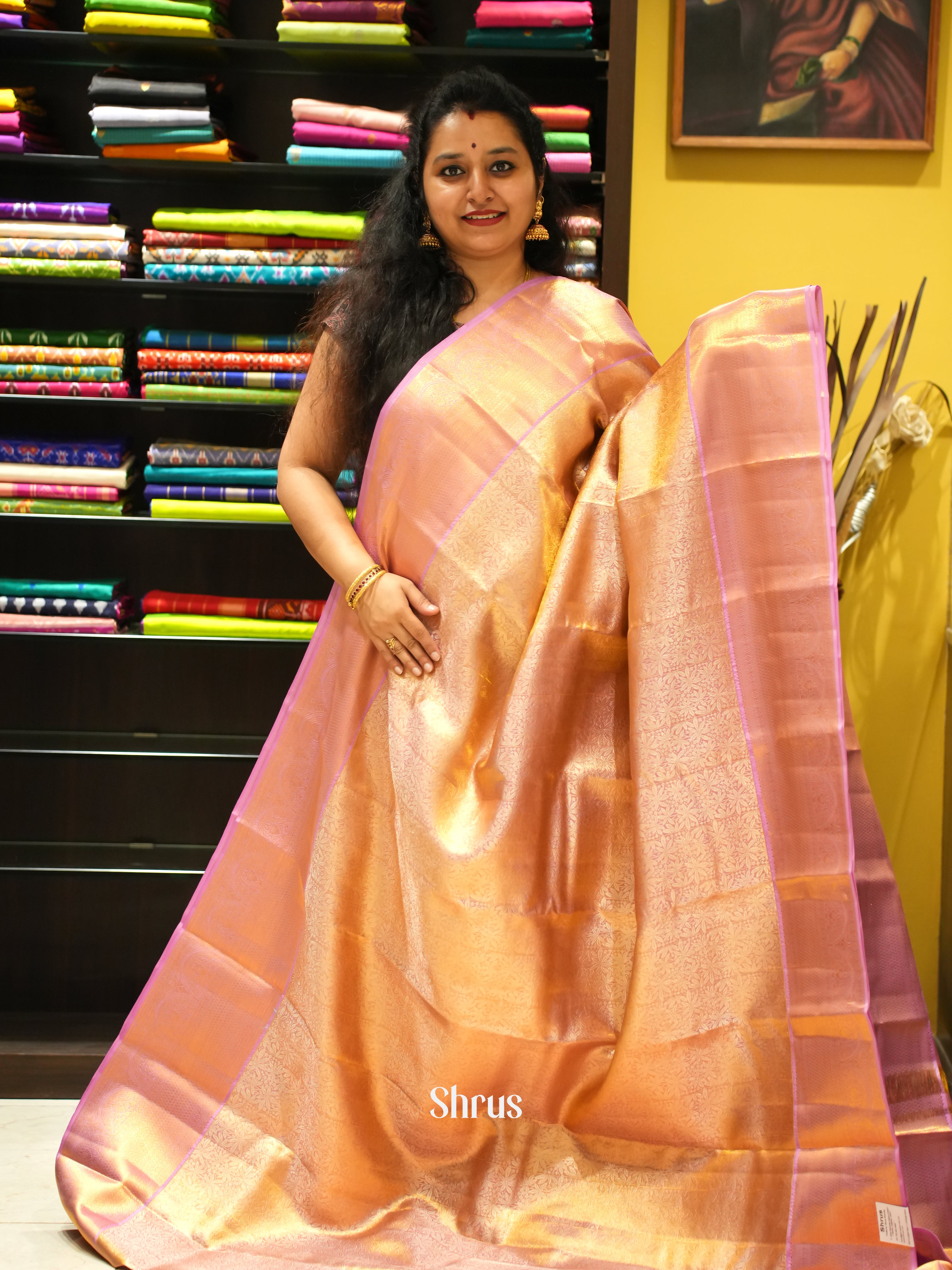 CES08156 - Kanchipuram silk Saree - Shop on ShrusEternity.com