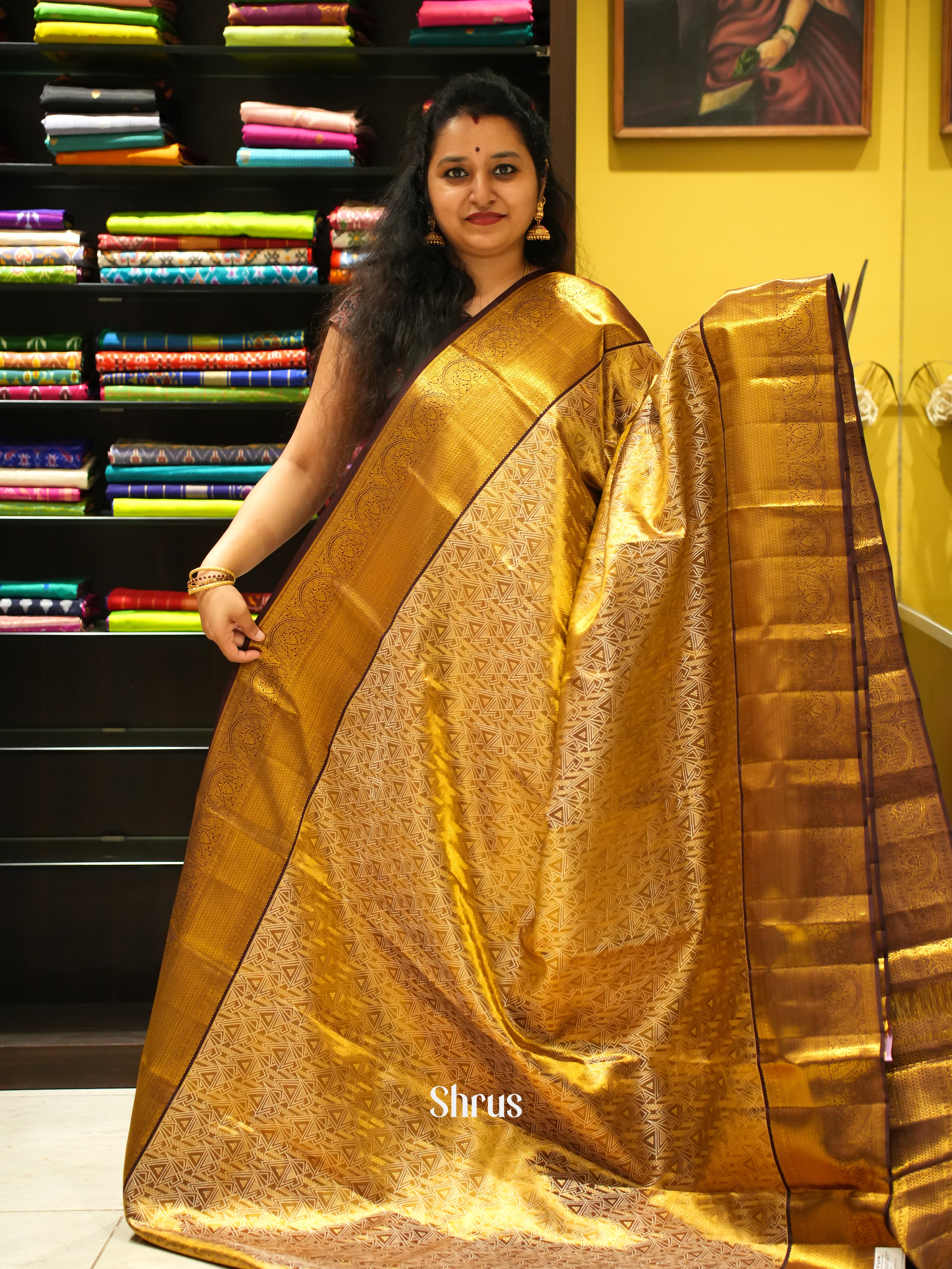 CES08157 - Kanchipuram silk Saree - Shop on ShrusEternity.com