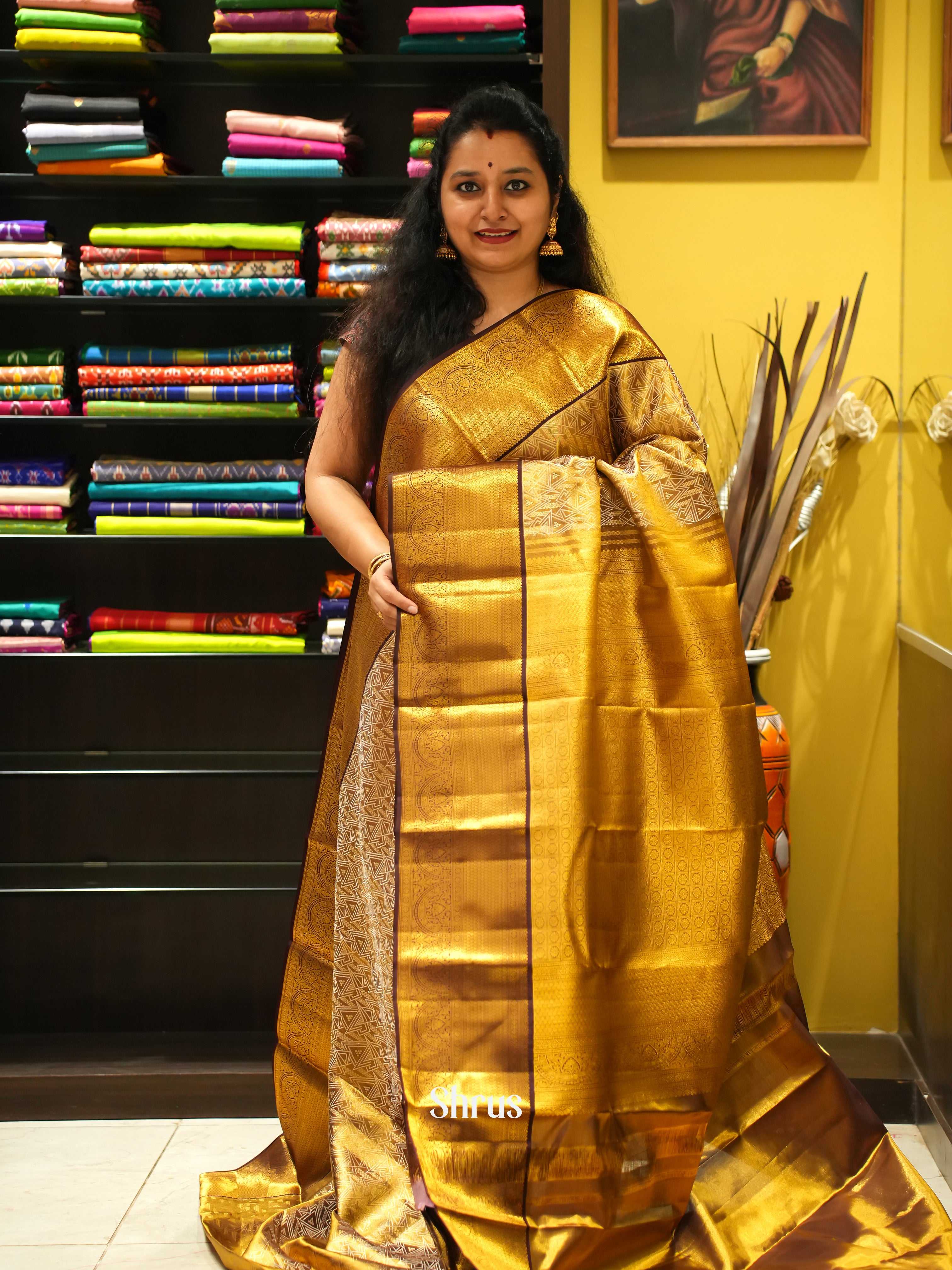 CES08157 - Kanchipuram silk Saree - Shop on ShrusEternity.com