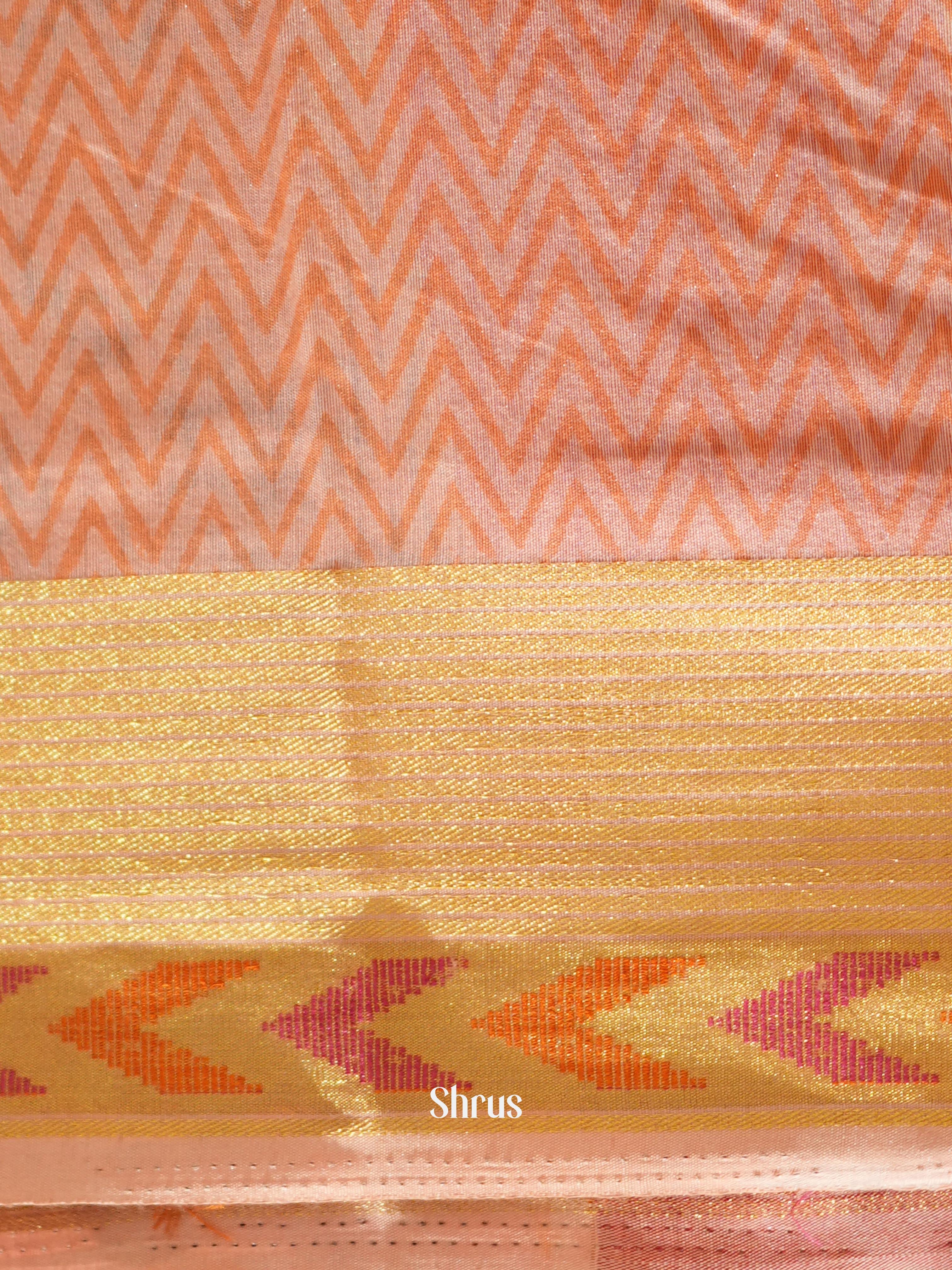 Pink & Peach- Art Modal Saree