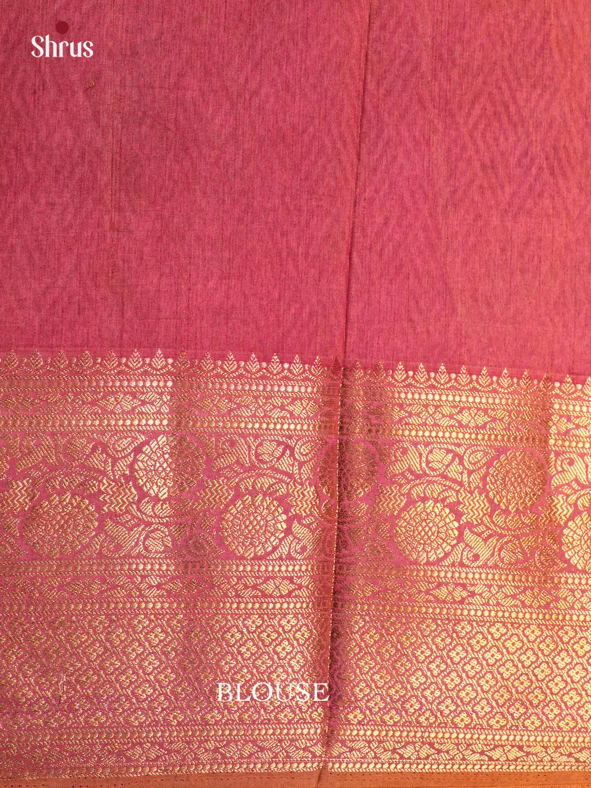 Double Shaded Blue  & Brick - Semi Patola Saree -DKS21116