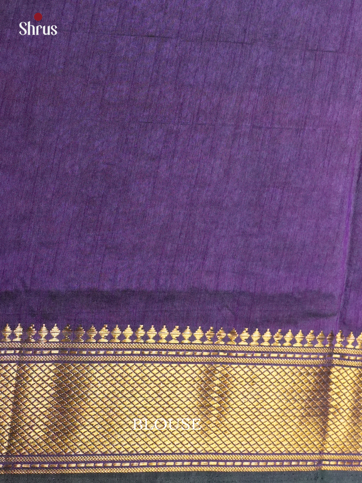 Blue & Purple - Semi Patola Saree -DKS26200 - Shop on Shrus.com