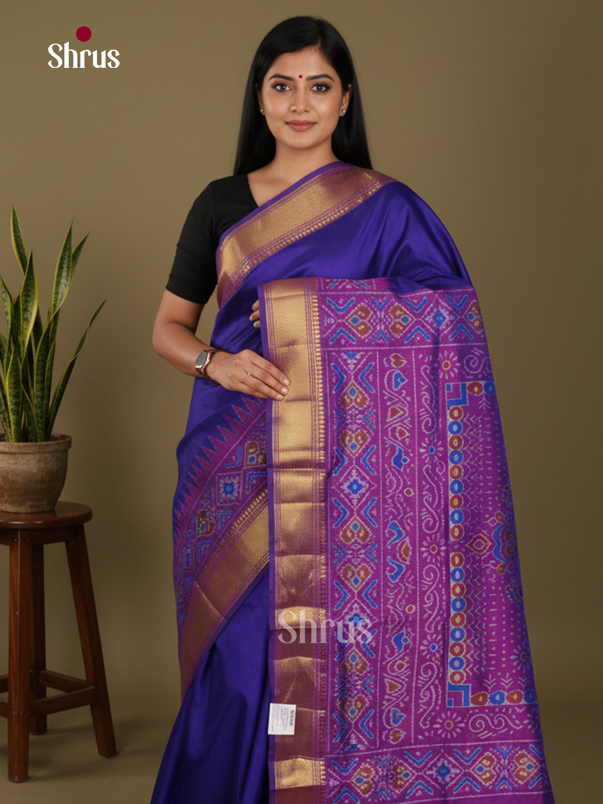 DKS26202 - Semi Patola Saree - Shop on Shrus.com