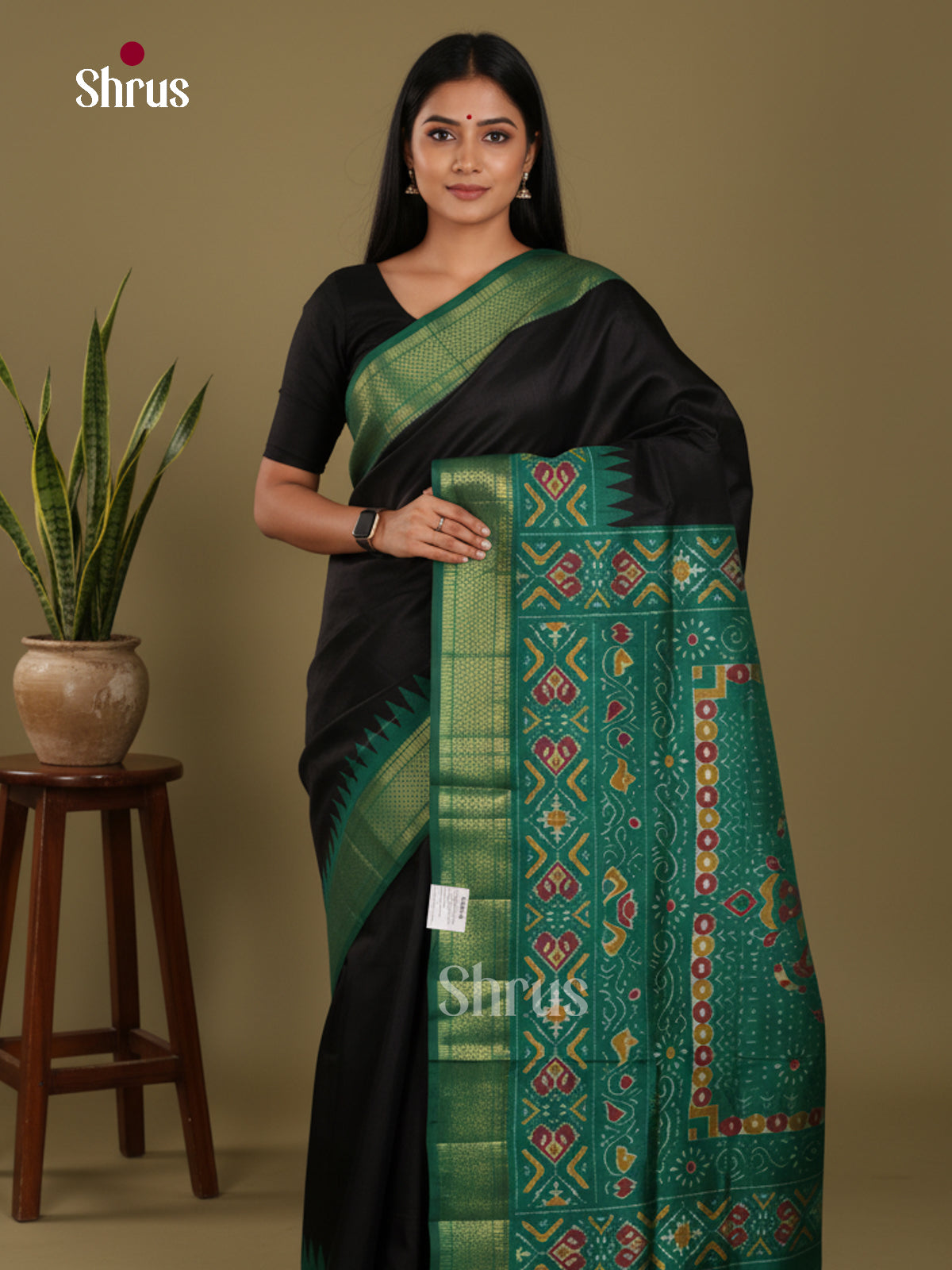 DKS26212 - Semi Patola Saree - Shop on Shrus.com