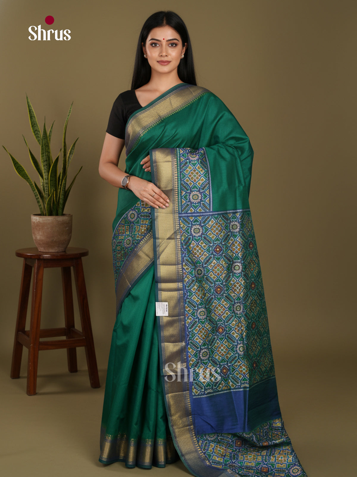 DKS26229 - Semi Patola Saree - Shop on Shrus.com